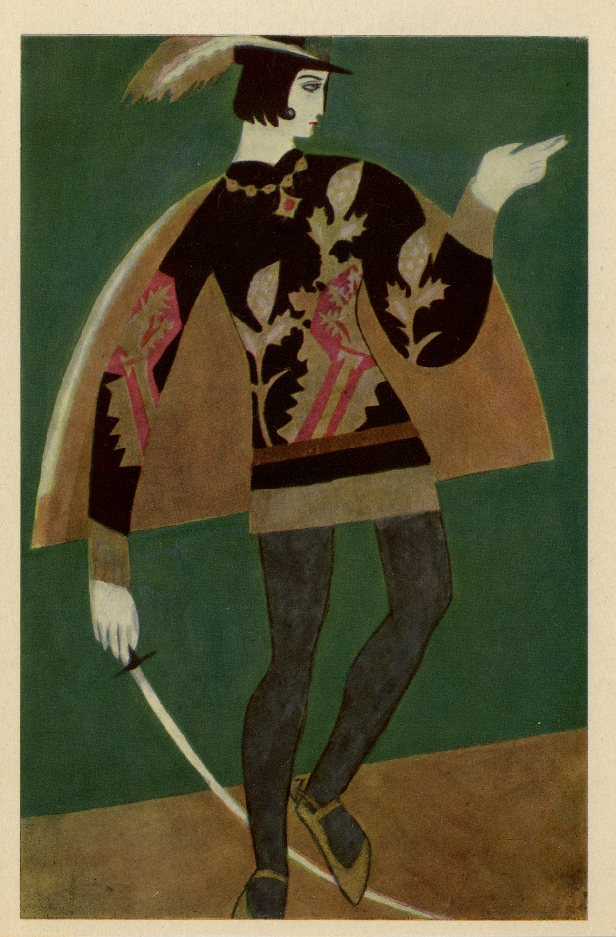 Дон-Жуан. Эскиз костюма к спектаклю по пьесе Леси Украинки Каменный властелин