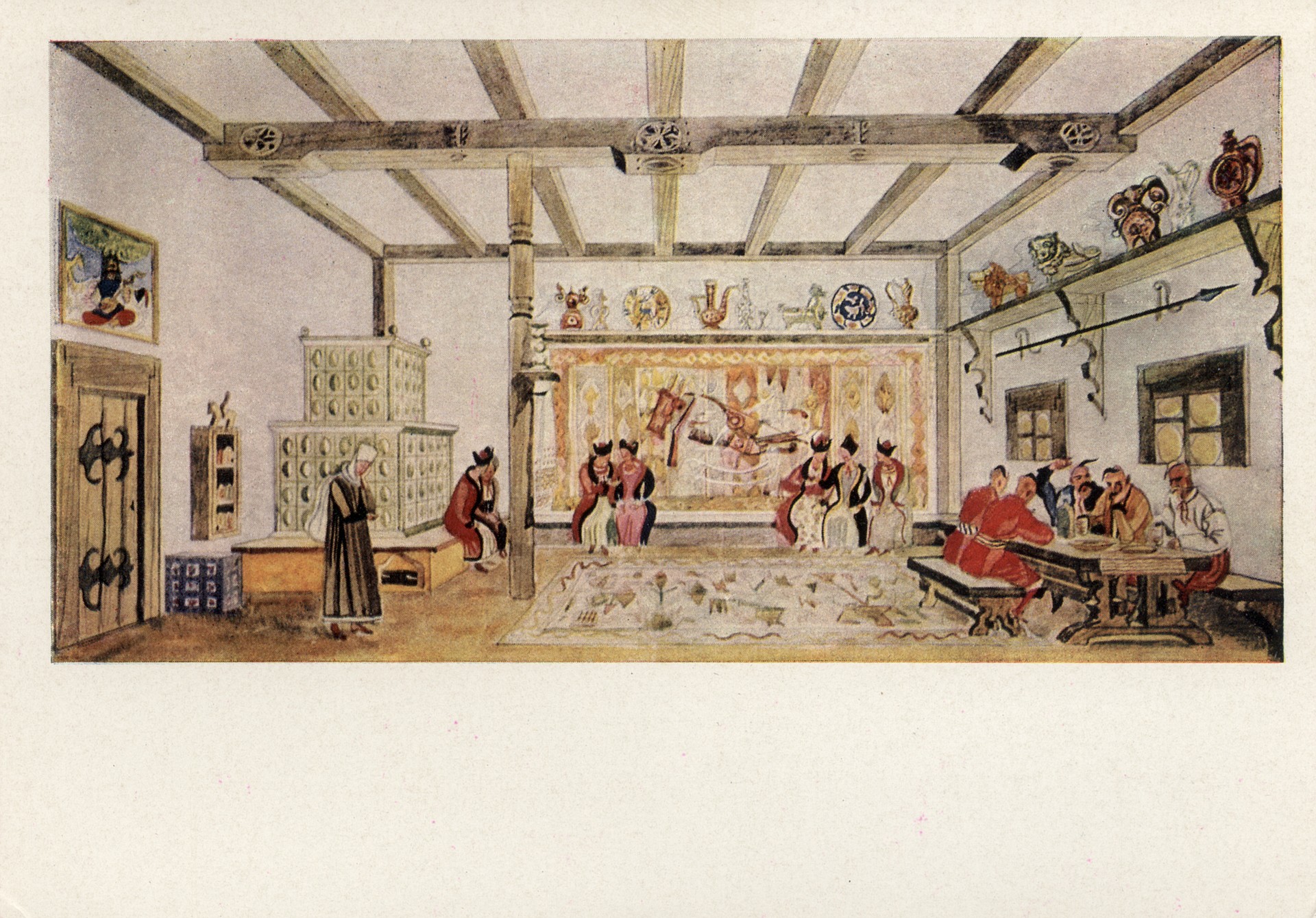 Эскиз декорации к опере Н.В Лысенко Тарас Бульба