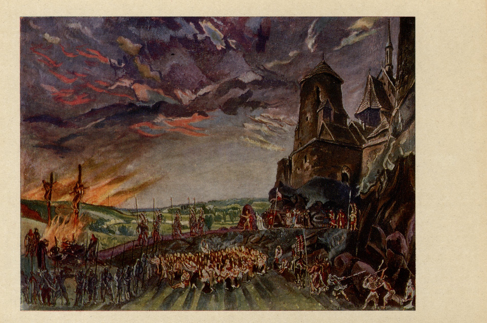 Эскиз дикорации к опере К. Данькевича Богдан Хмельницкий