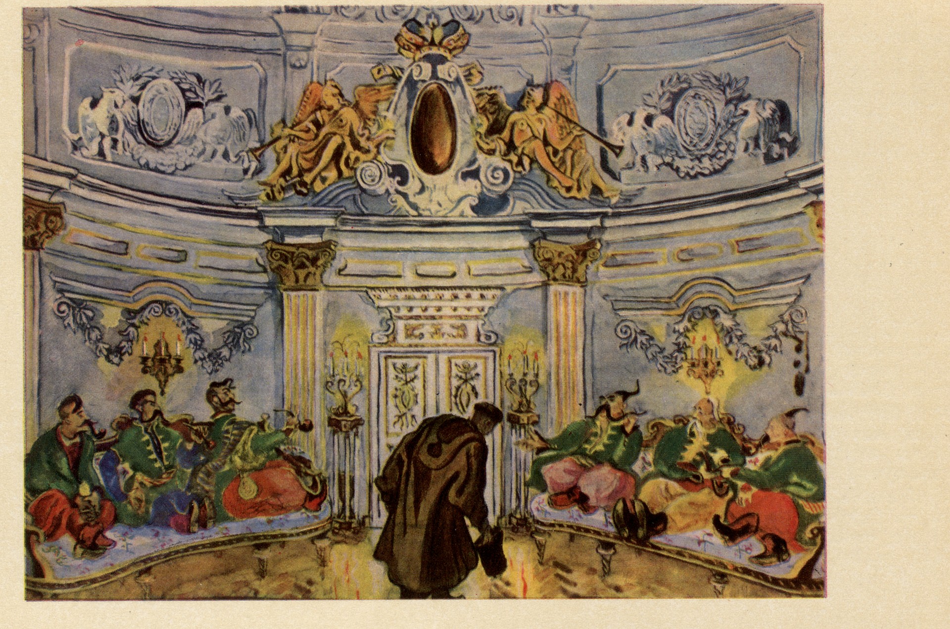 В царском дворце. Эскиз к мультфильму Ночь перед рождеством