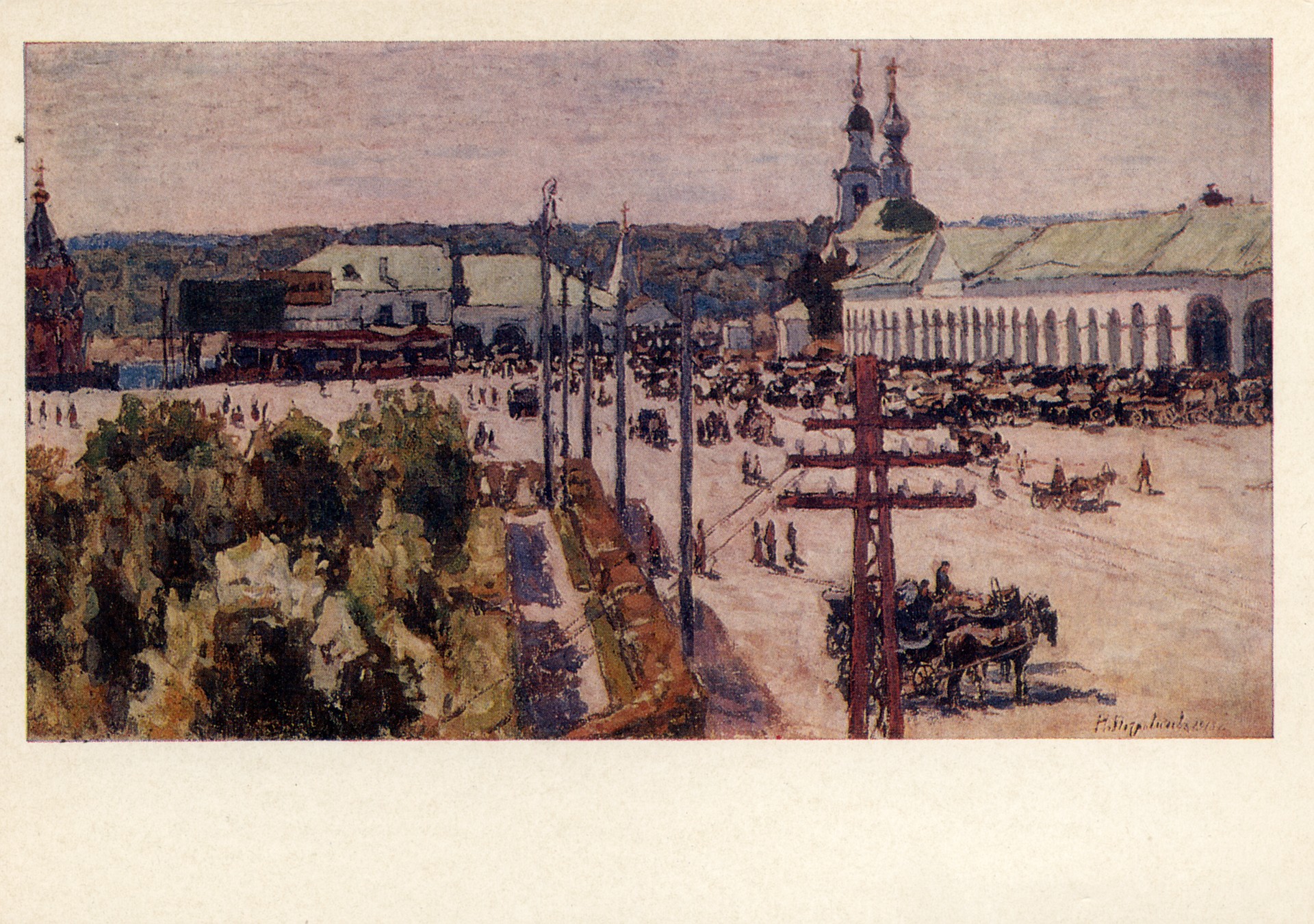 Базарный день. Владимир на Клязьме