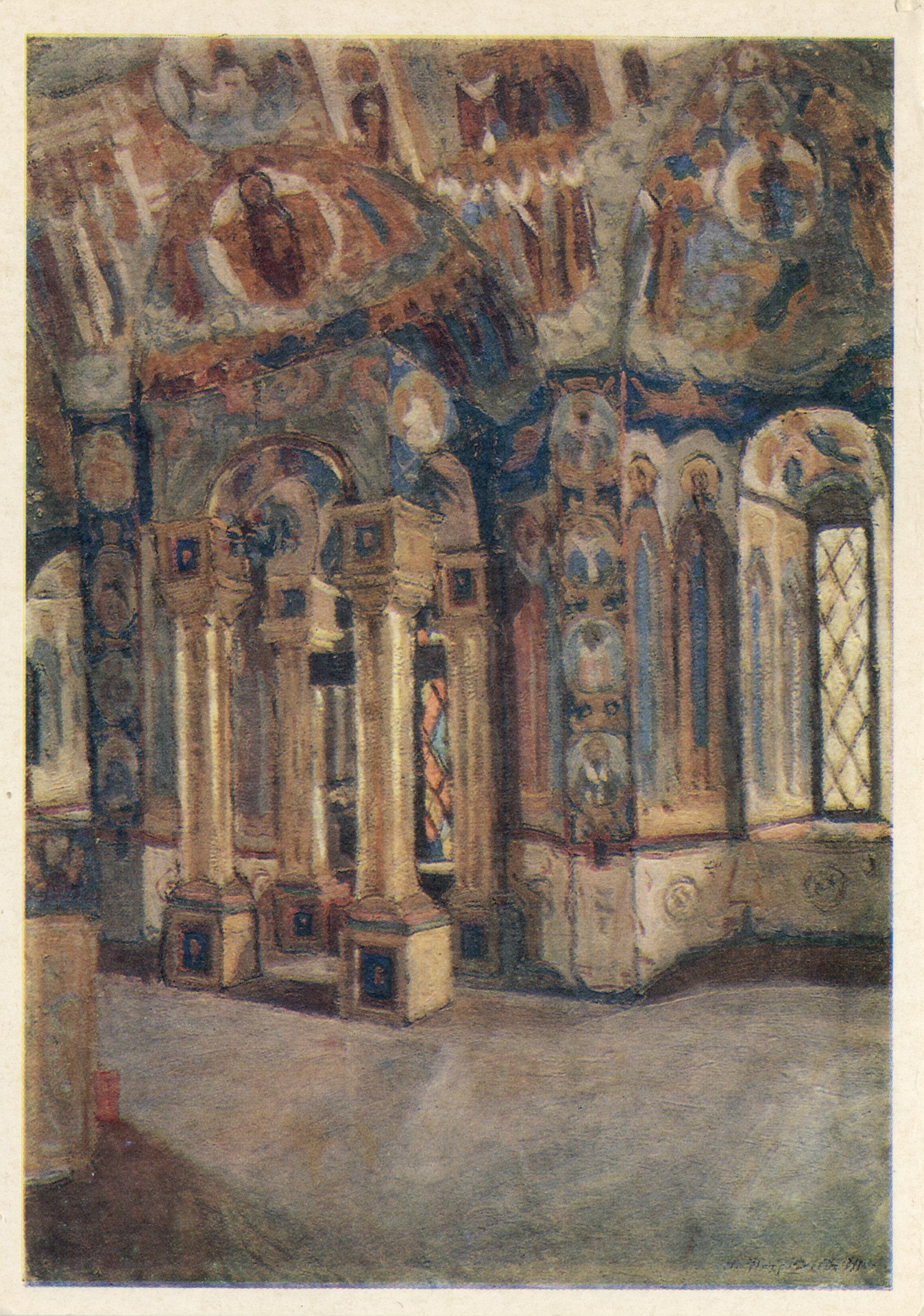 Иитерьер церки Иоанна Богослова в Ростове