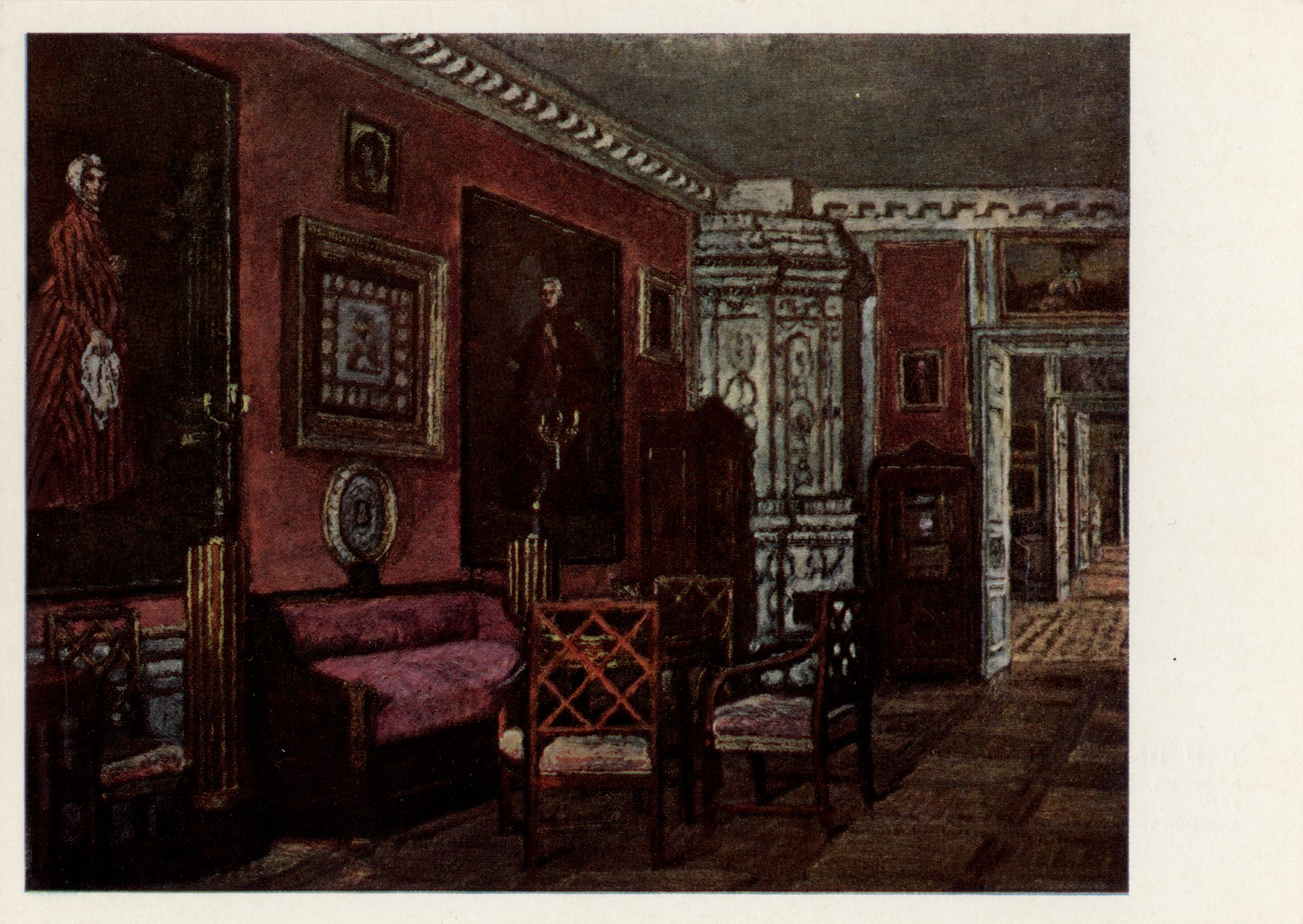 Кусково. Красная гостиная дворца-музея