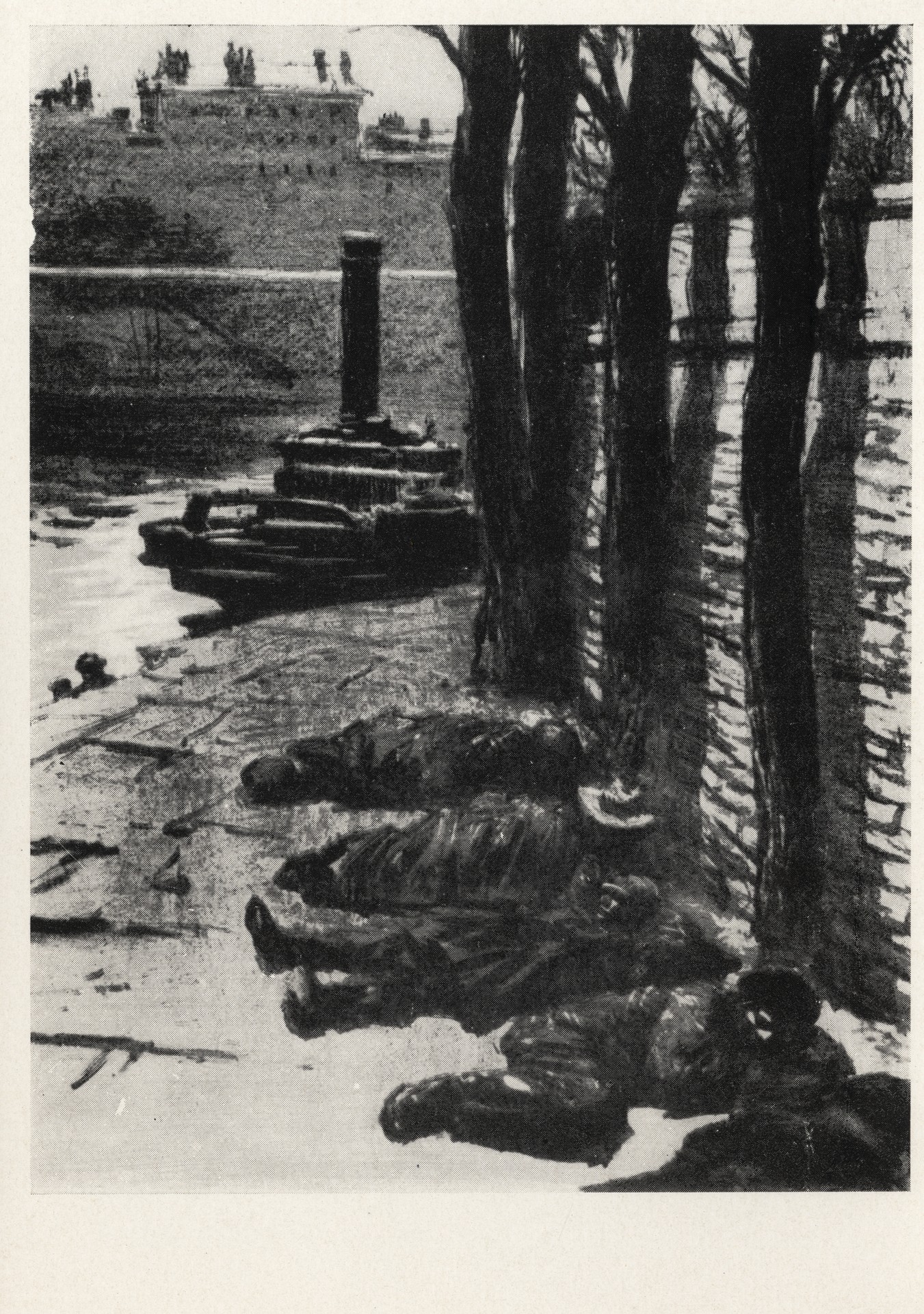 Ночлег бездомных. Париж