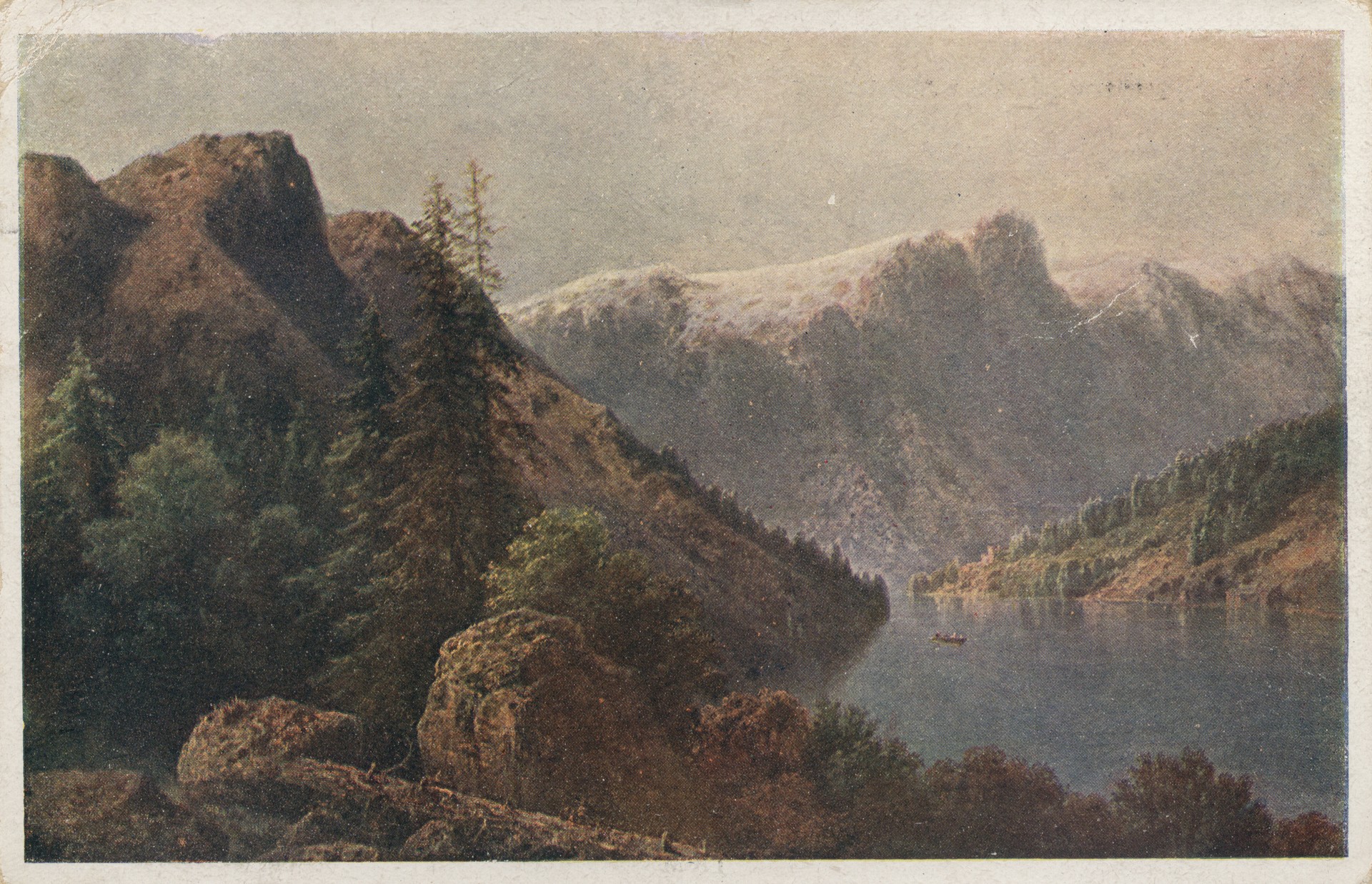 Озеро в Альпах