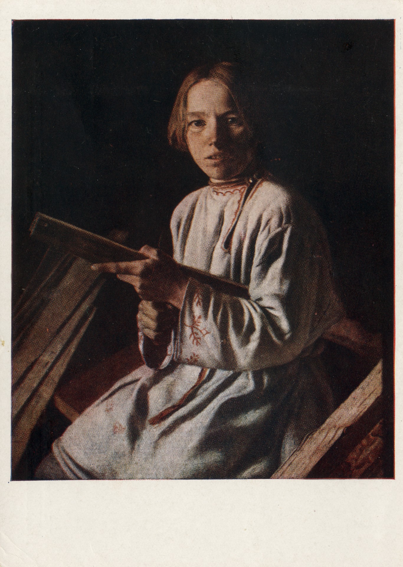 Крестьянский мальчик с лучиной