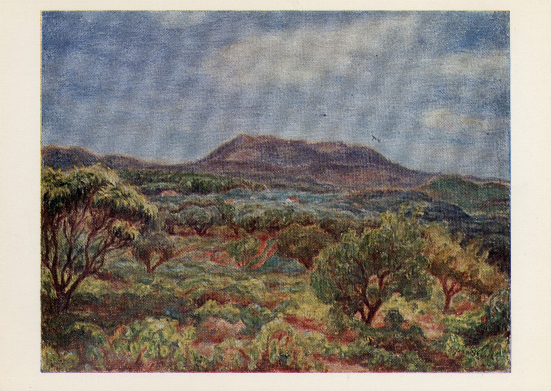 Горный пейзаж в Южной Франции