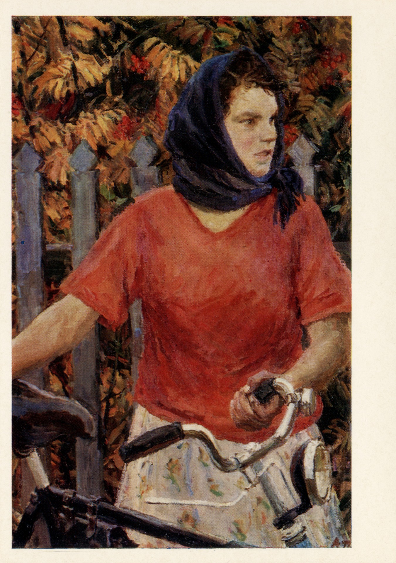 Девушка с велосипедом