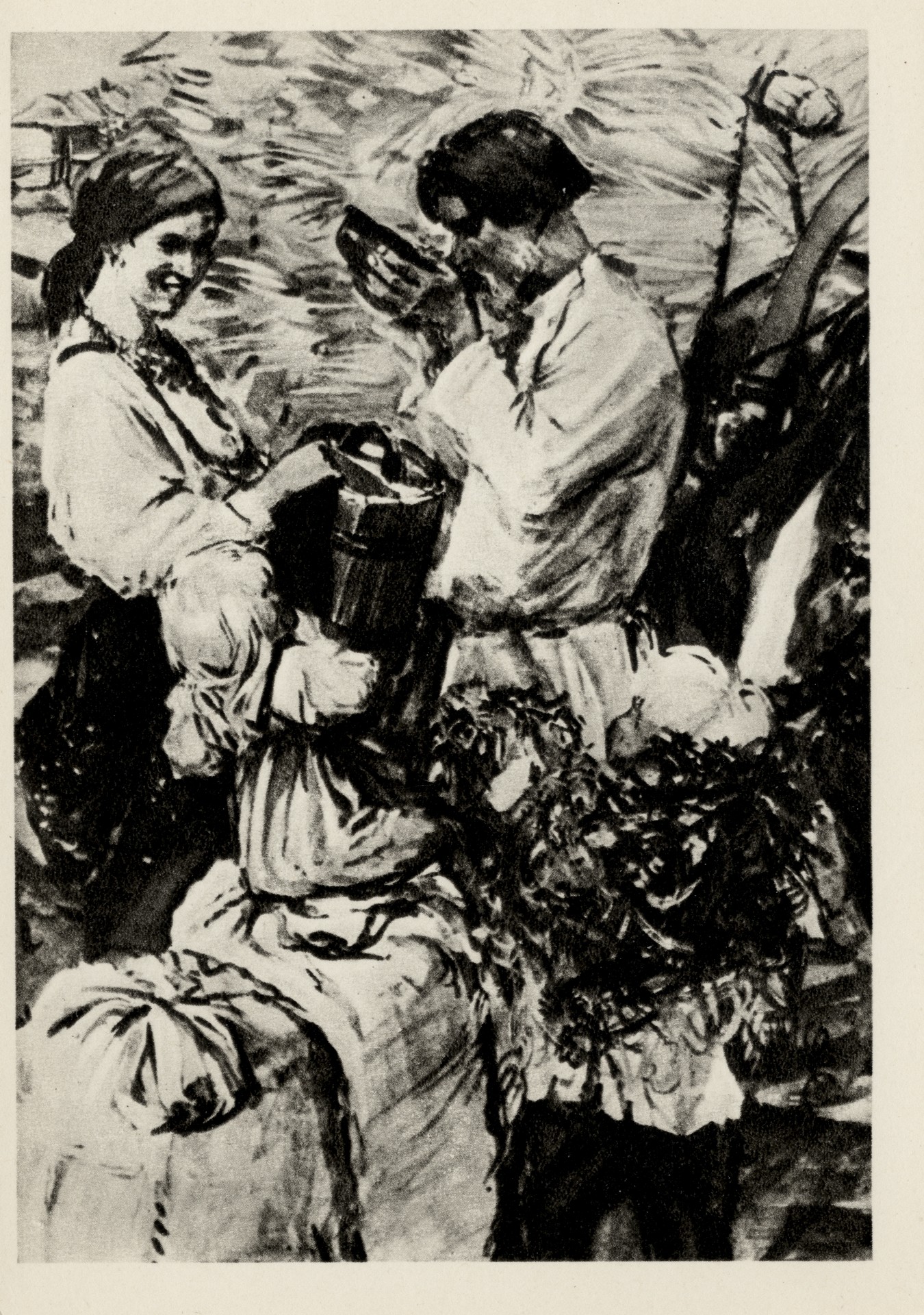 Илл. к поэме Мороз, Красный нос (Сон Дарьи)