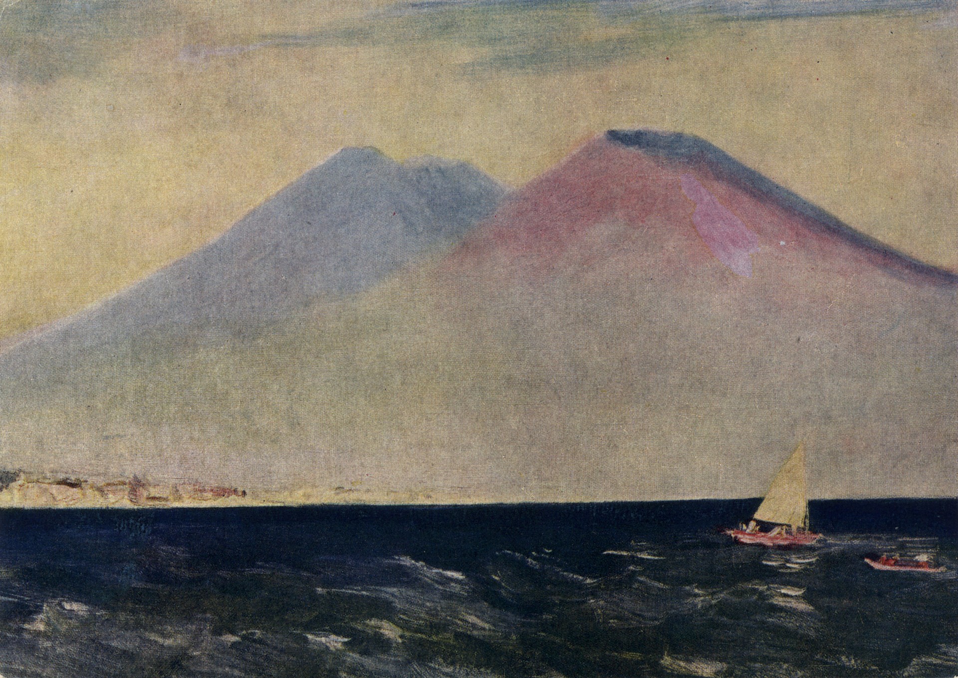 Неаполитанский залив. Вдали Везувий