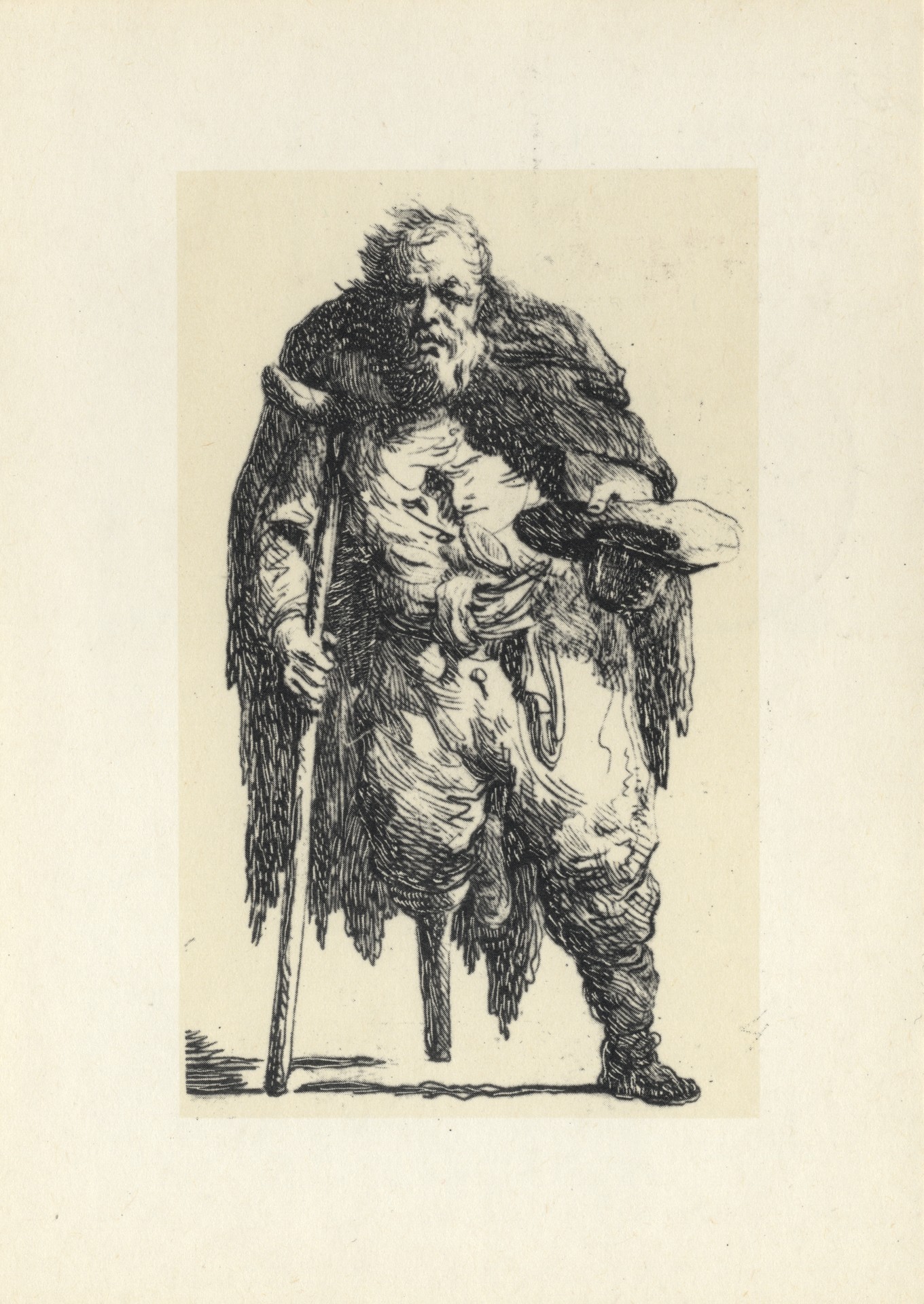 Нищий на костыле