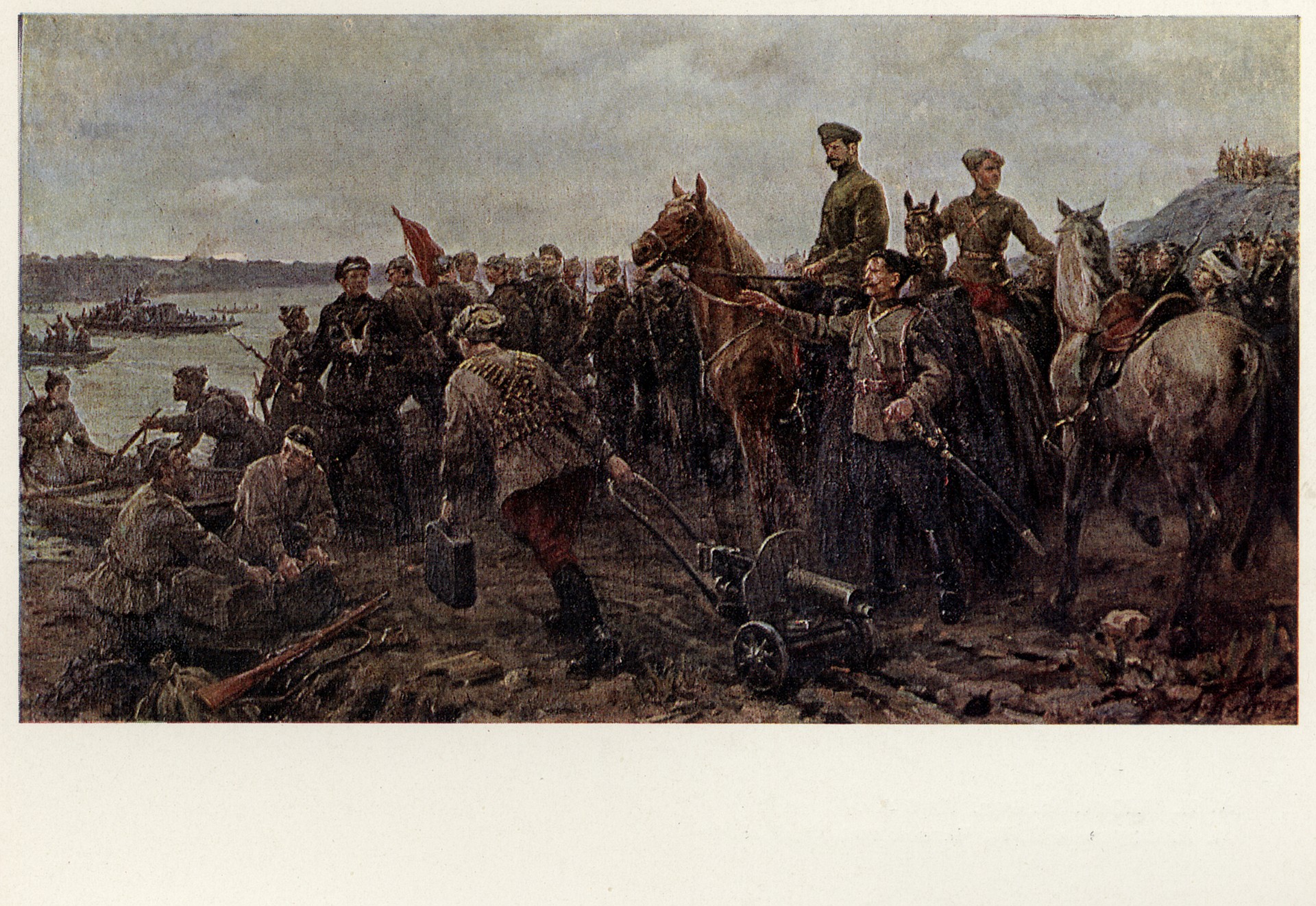 М.В Фрунзе и В.И Чапаев под Уфой