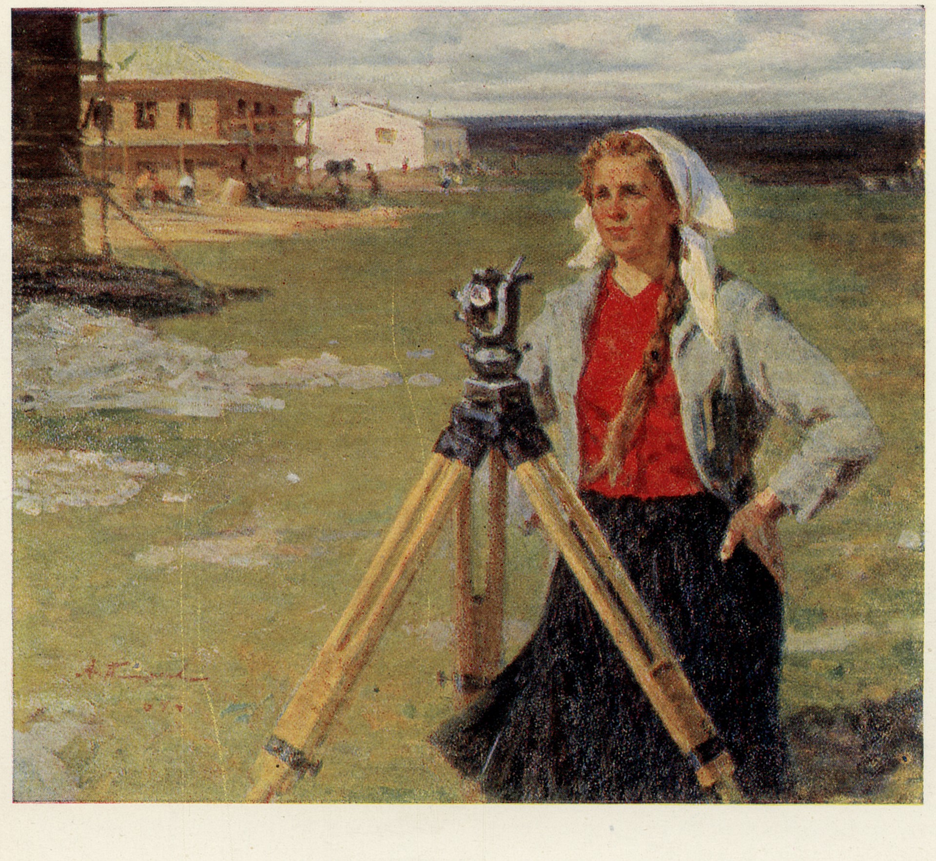 Целинники строятся