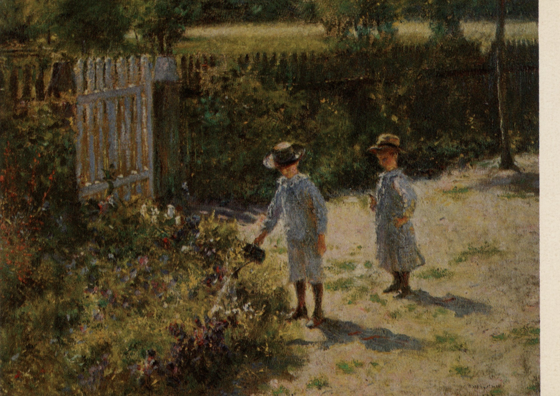 Дети в огороде