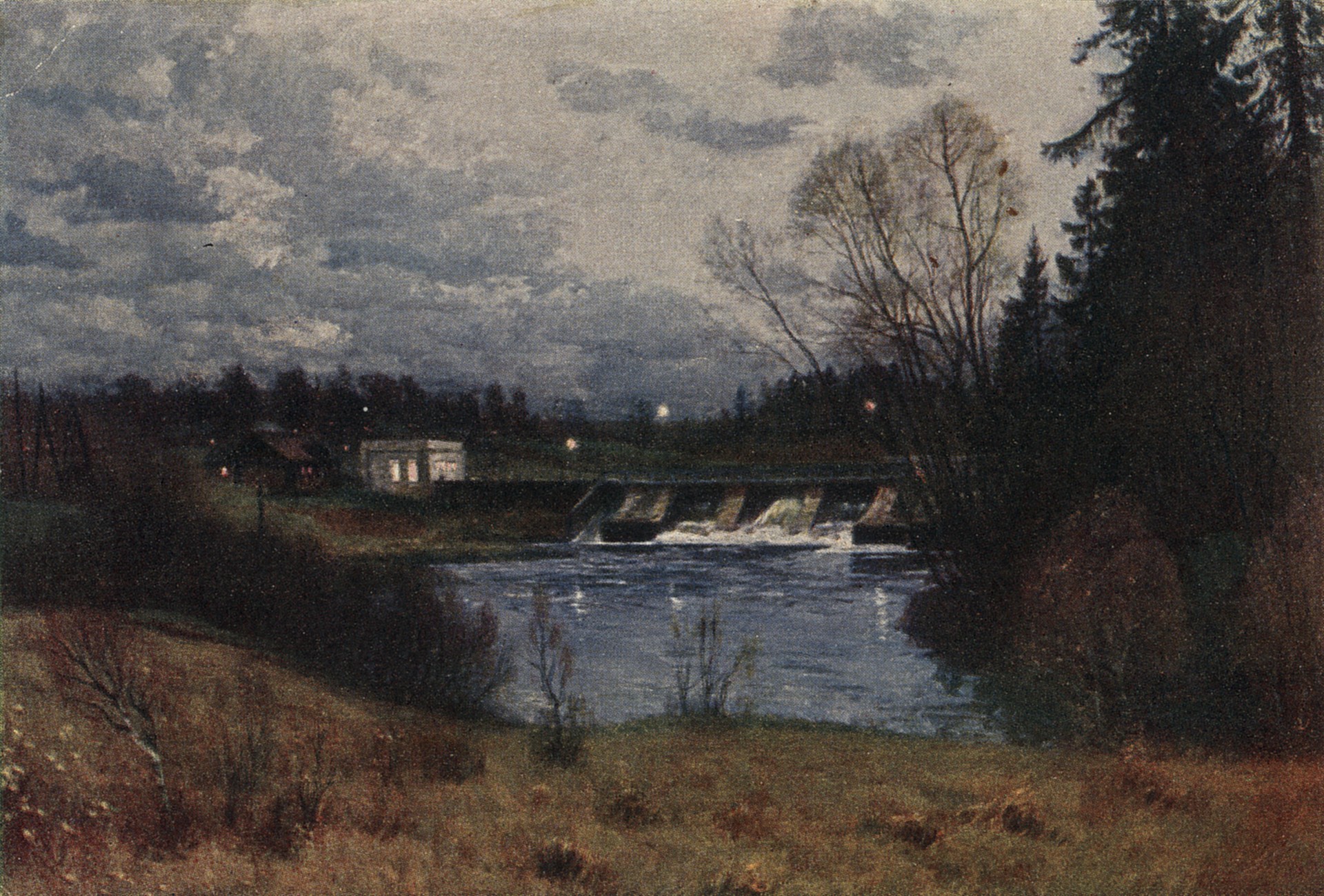 Огни колхозной ГЭС