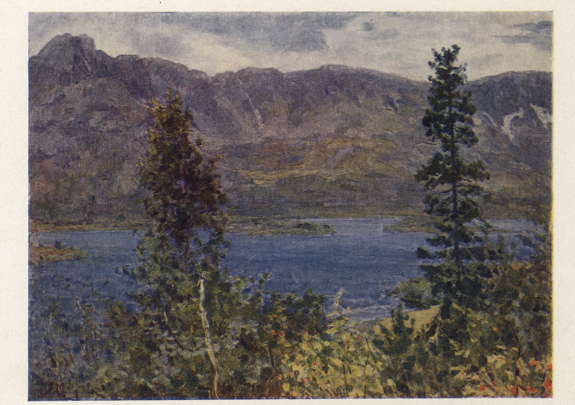 Хибины у озера Малый Вудьявр