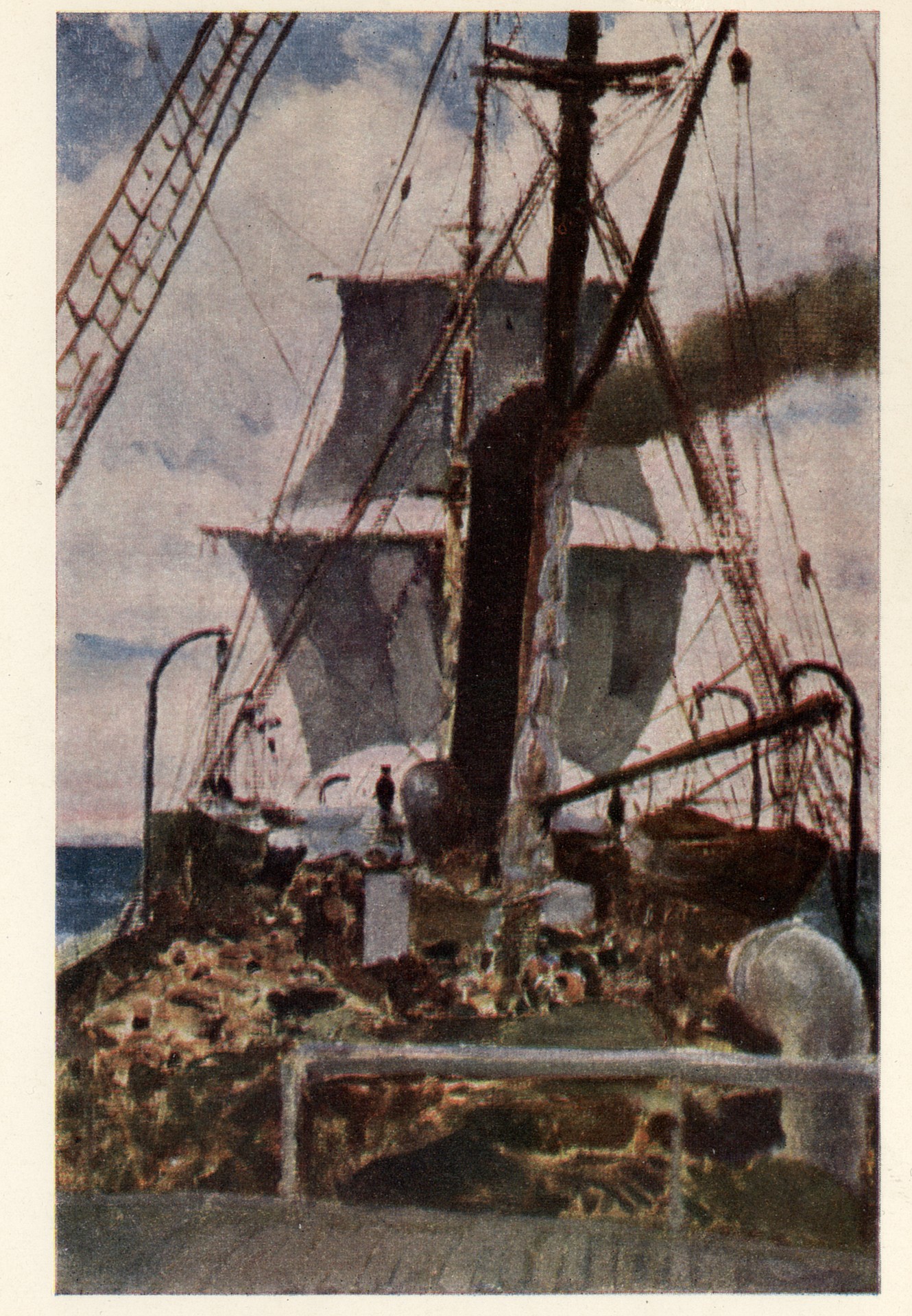 Пароход Корнилов в Средиземном море