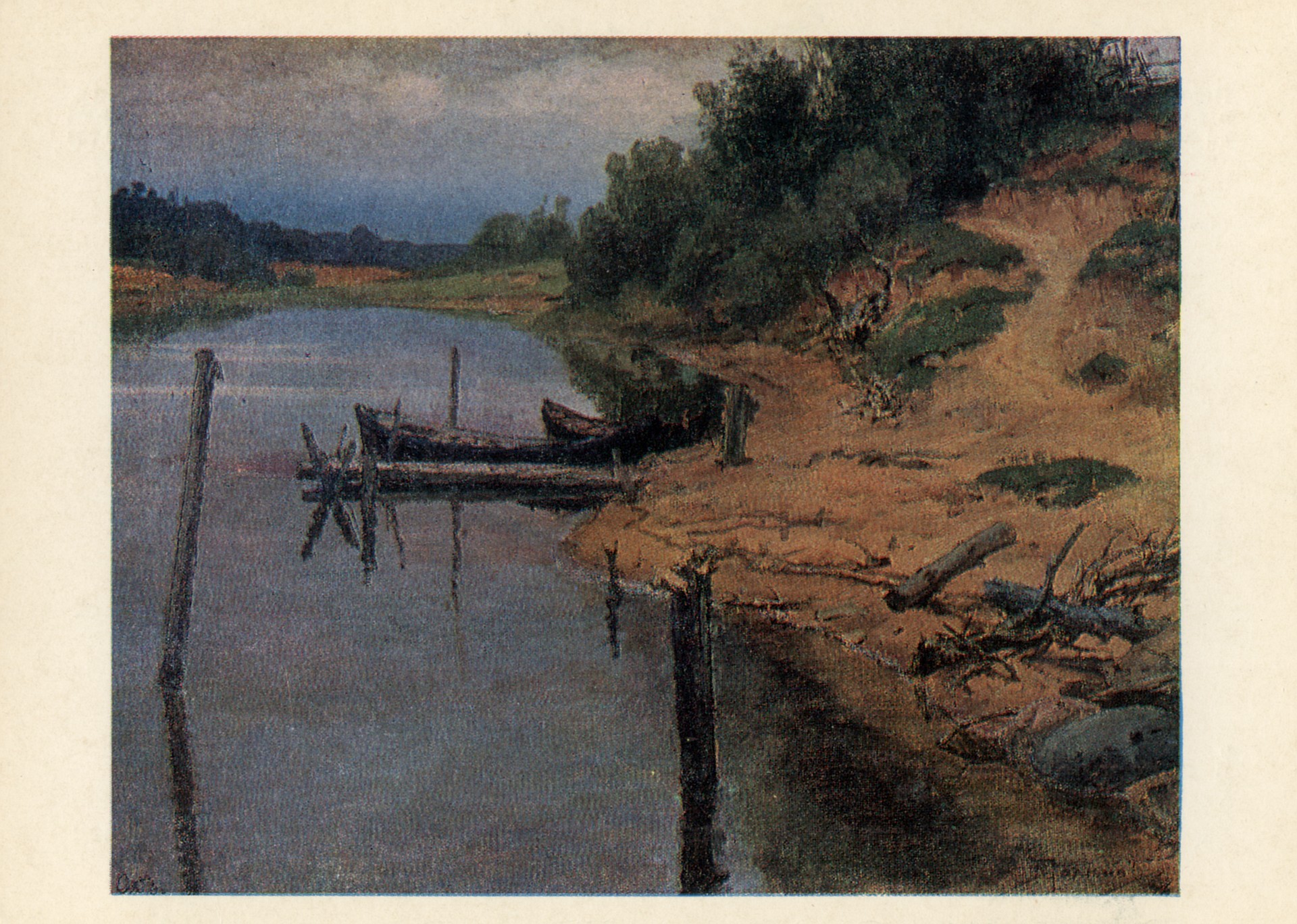 Пруд с лодками