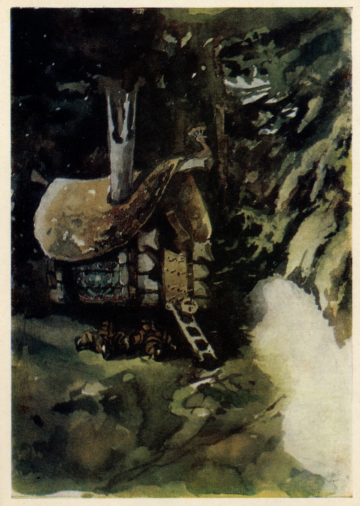 Избушка блином прикрыта