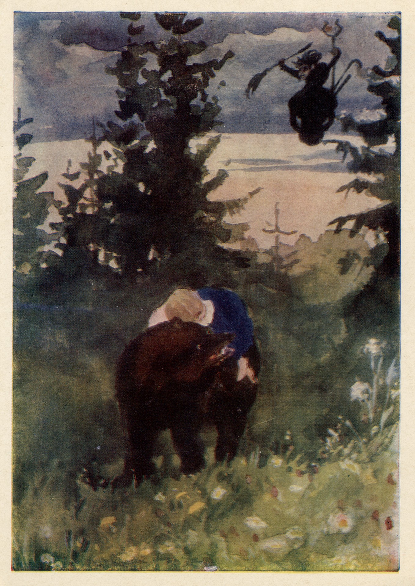 Машенька верхом на медведе