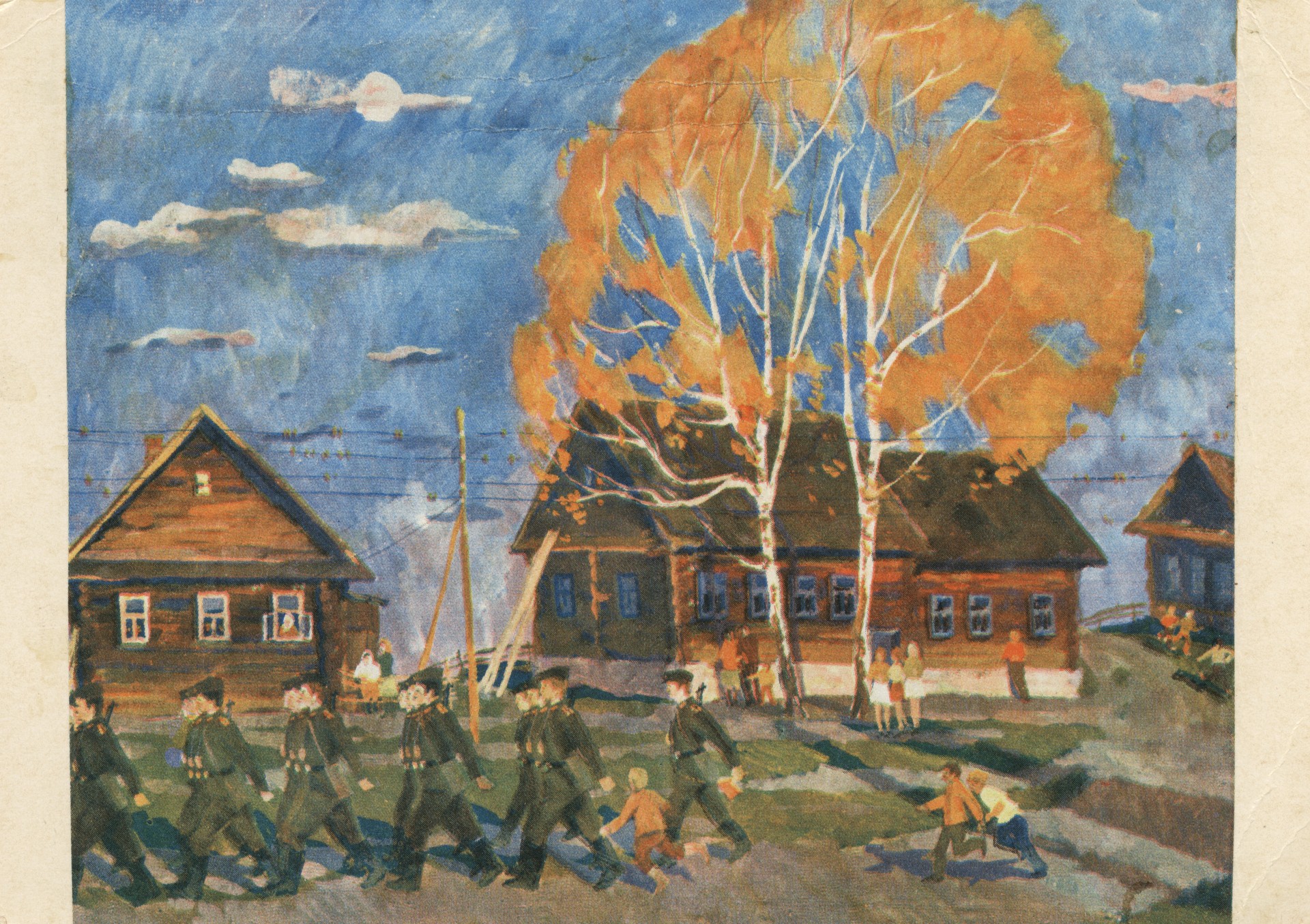 Шла с ученья третья рота