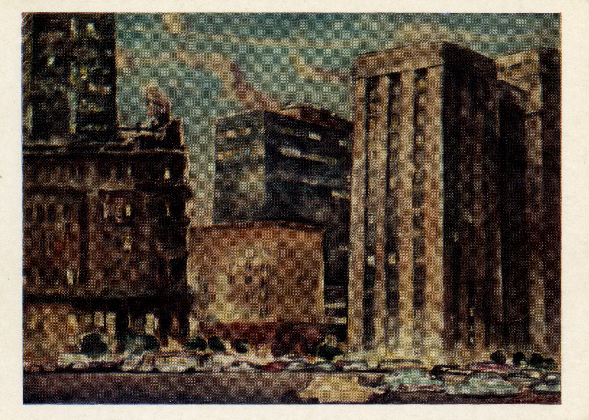 Москва первые огни. Площадь 50-летия октября