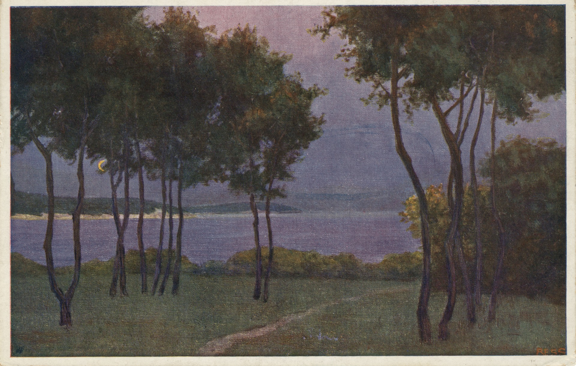 Рай в лунном освещении