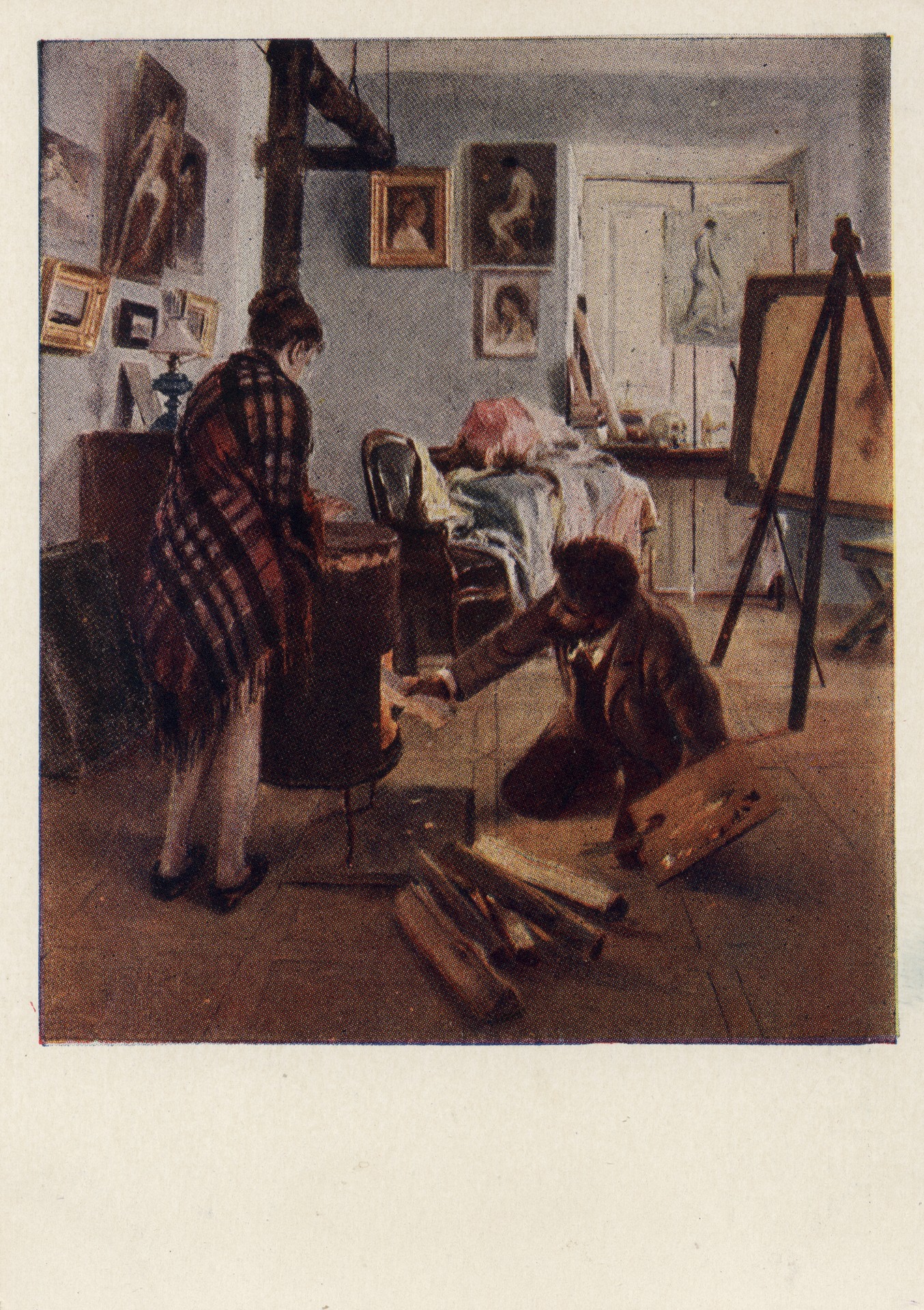 В мастерской жудожника