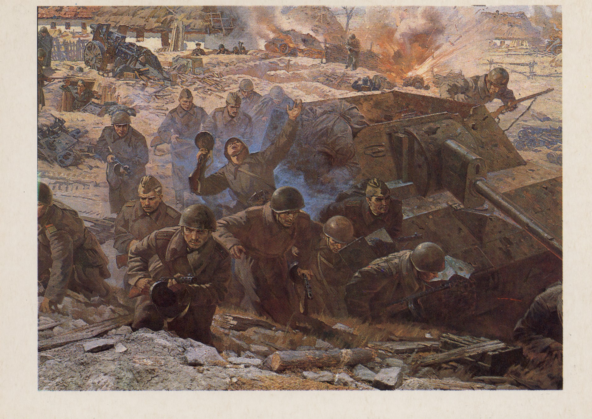 12. Диорама. Бива за Киев. Лютежский плацдарм. 1943 год