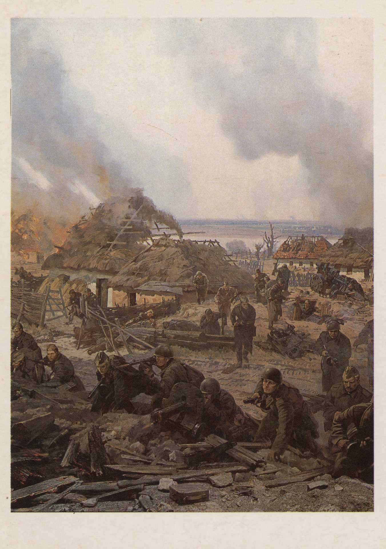 4. Диорама. Бива за Киев. Лютежский плацдарм. 1943 год