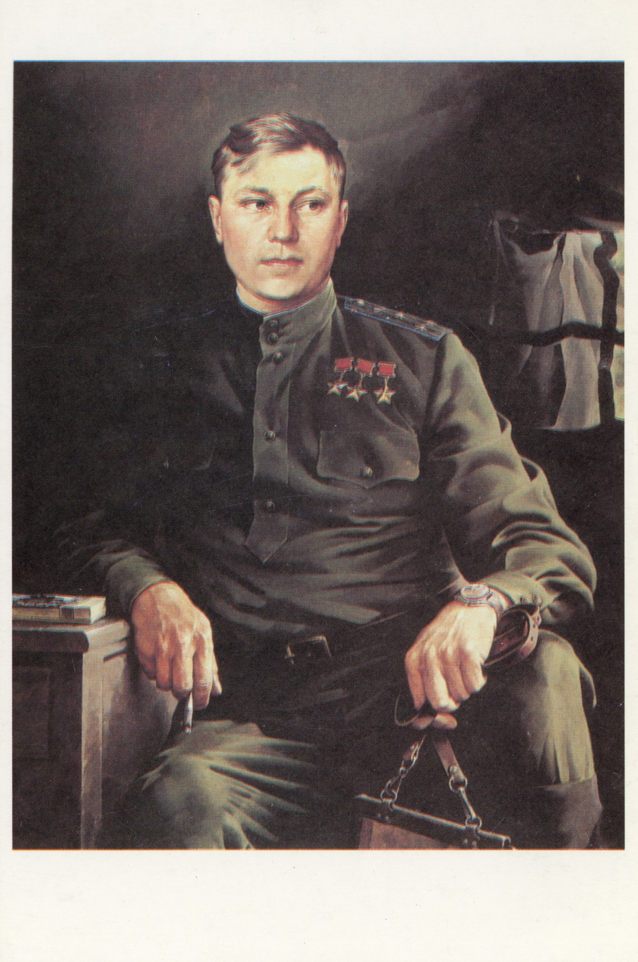 Трижды Герой Советского Союза А.И. Покрышкин в 1944 году