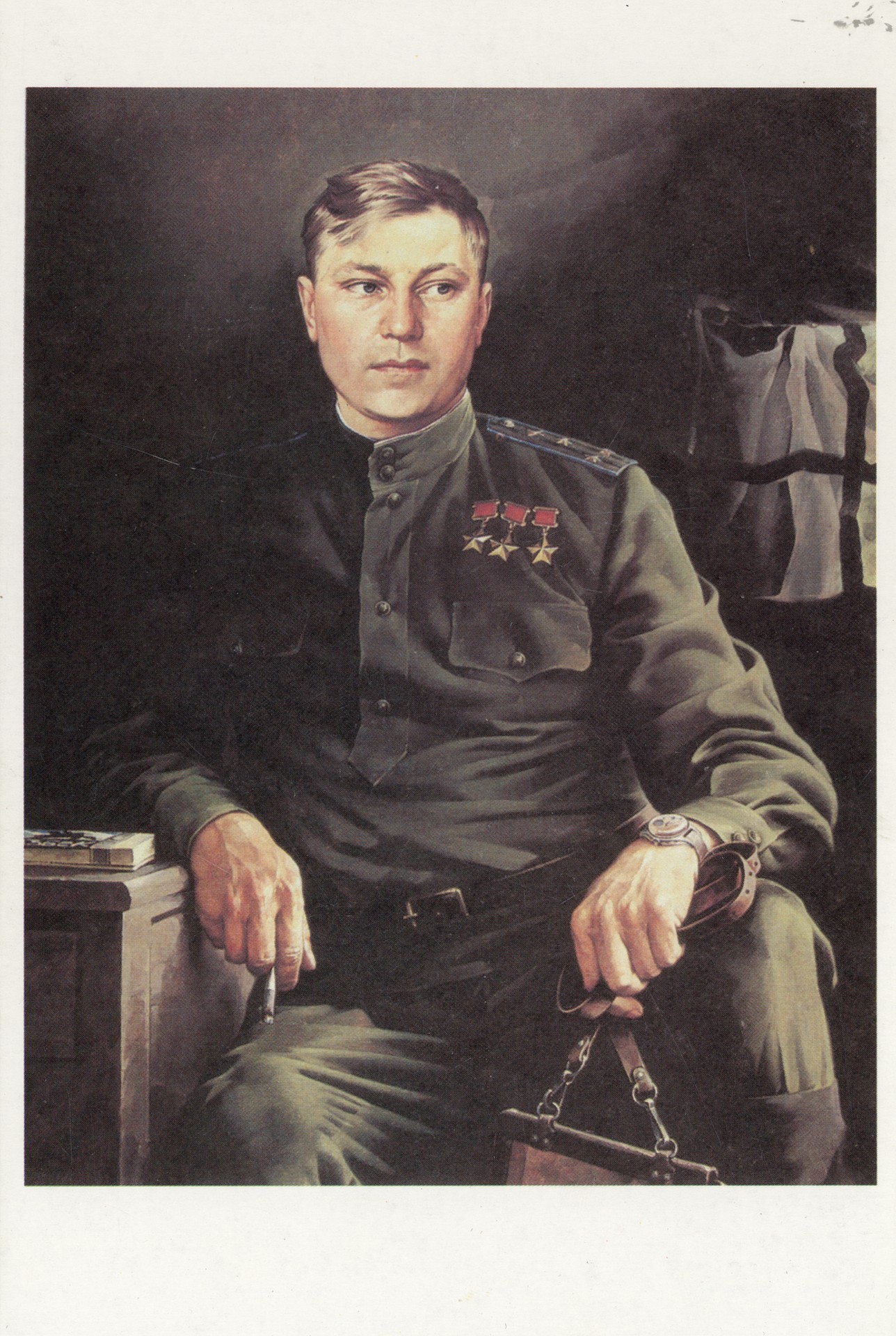 Трижды Герой Советского Союза А.И Покрышкин в 1944 году