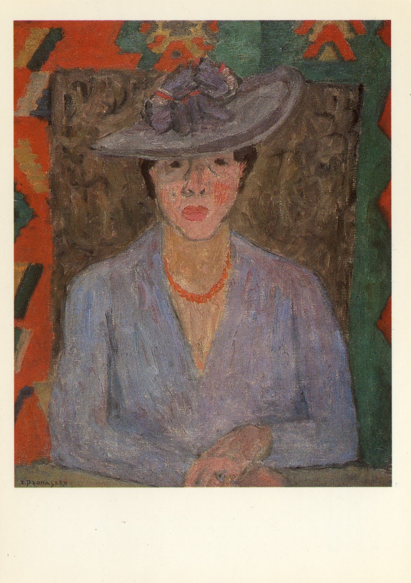 Жена в шляпе