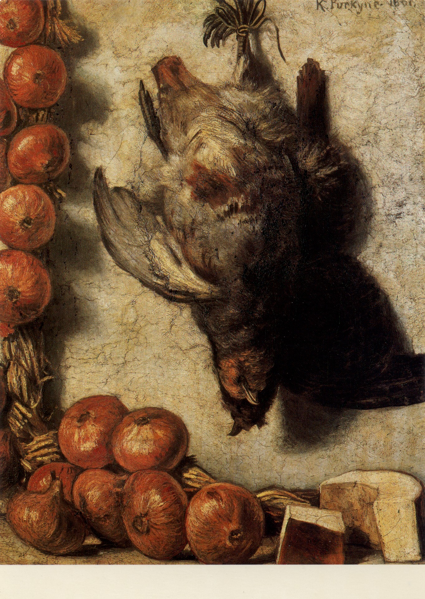 Натюрморт с луком и куропатками