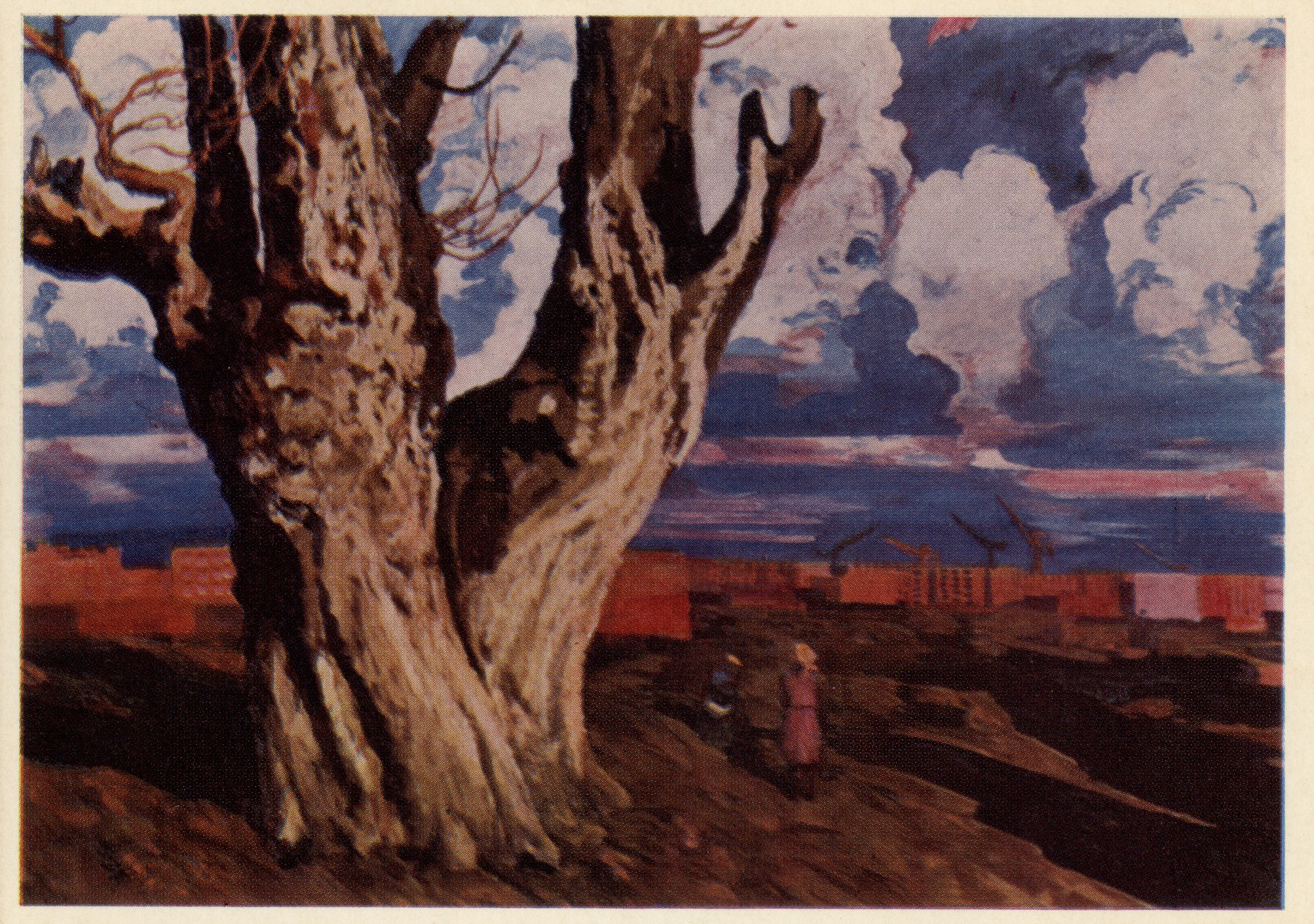 Строится город