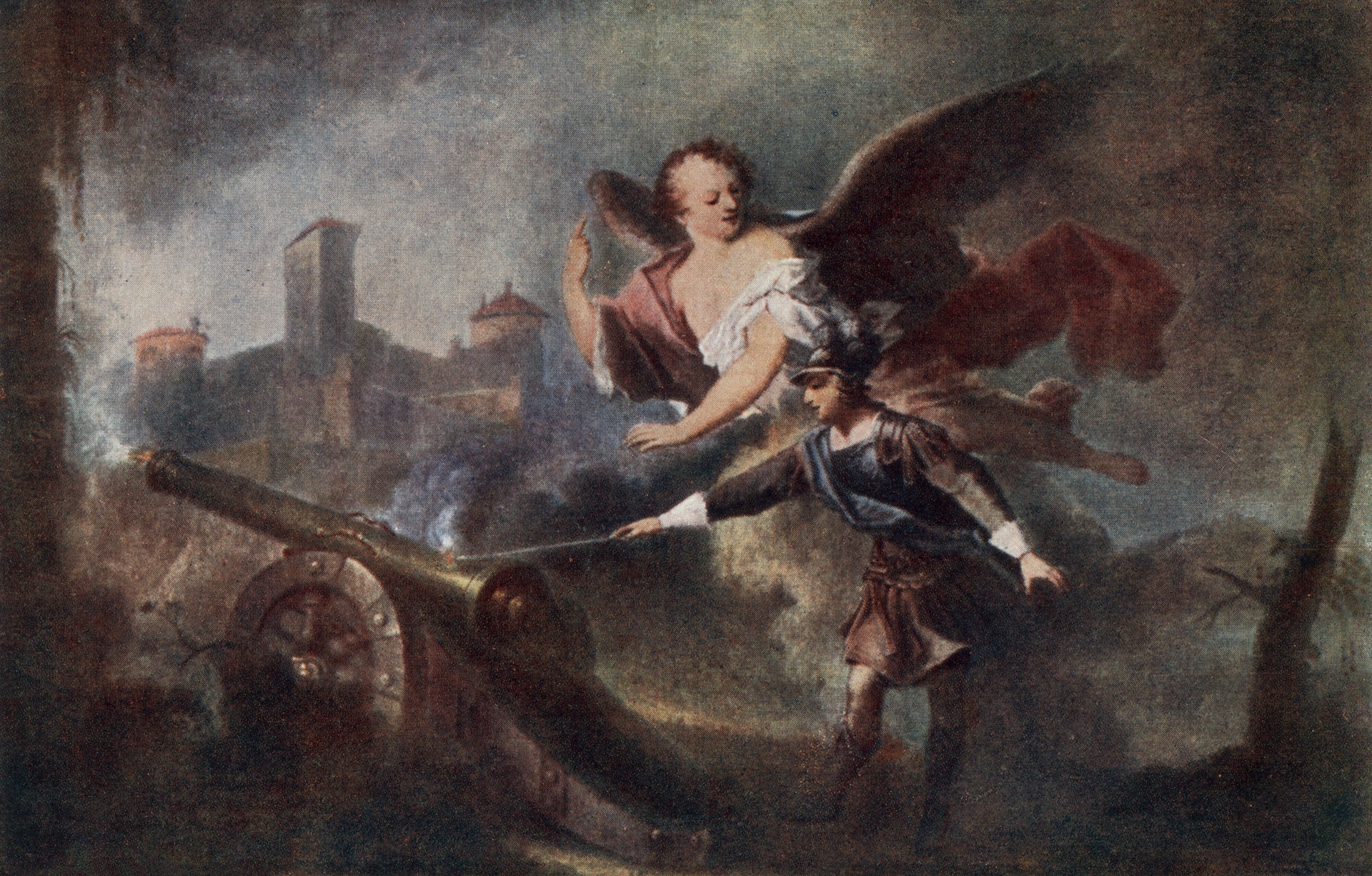 Св. Алоис стреляет из пушки с опасностью для жизни