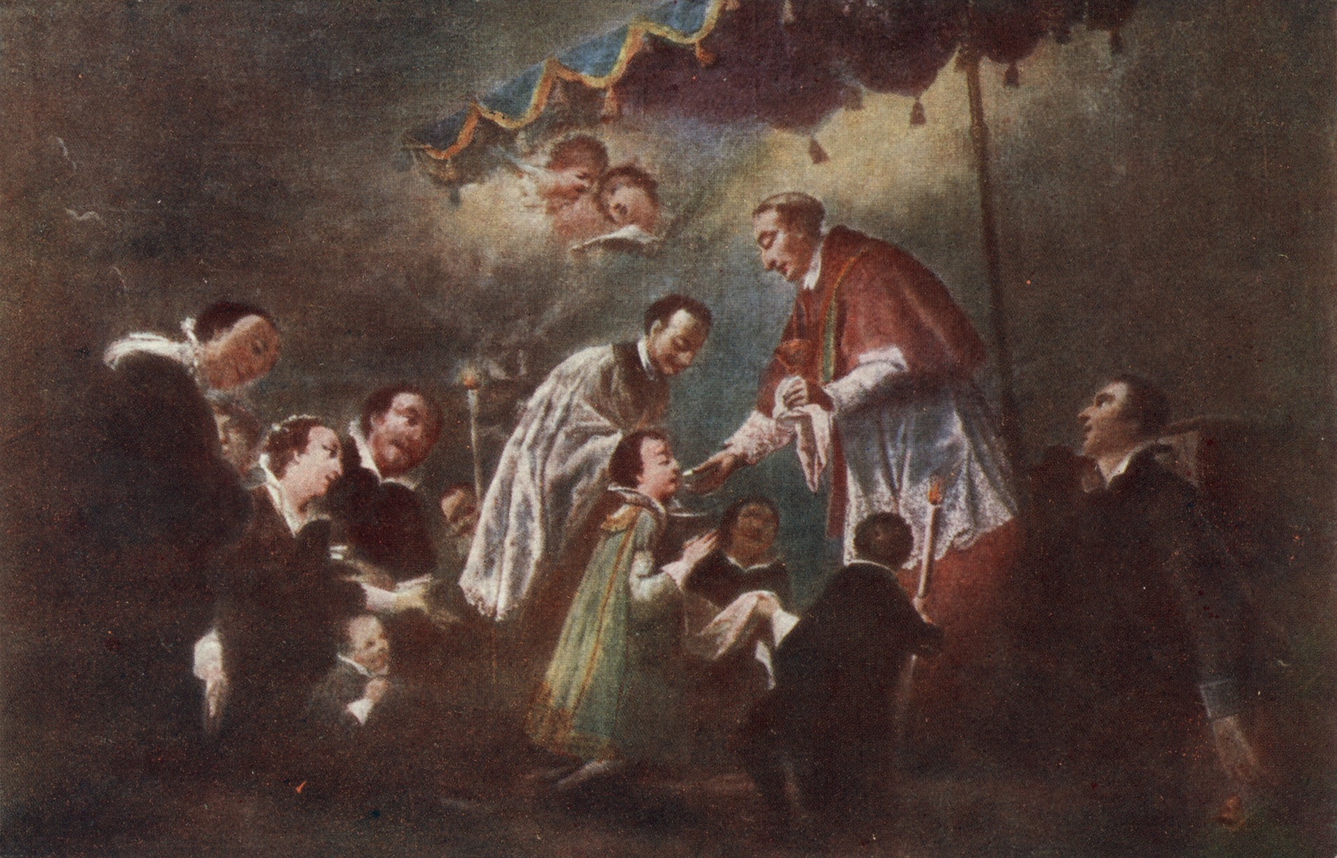 Св. Карел Бор причищает