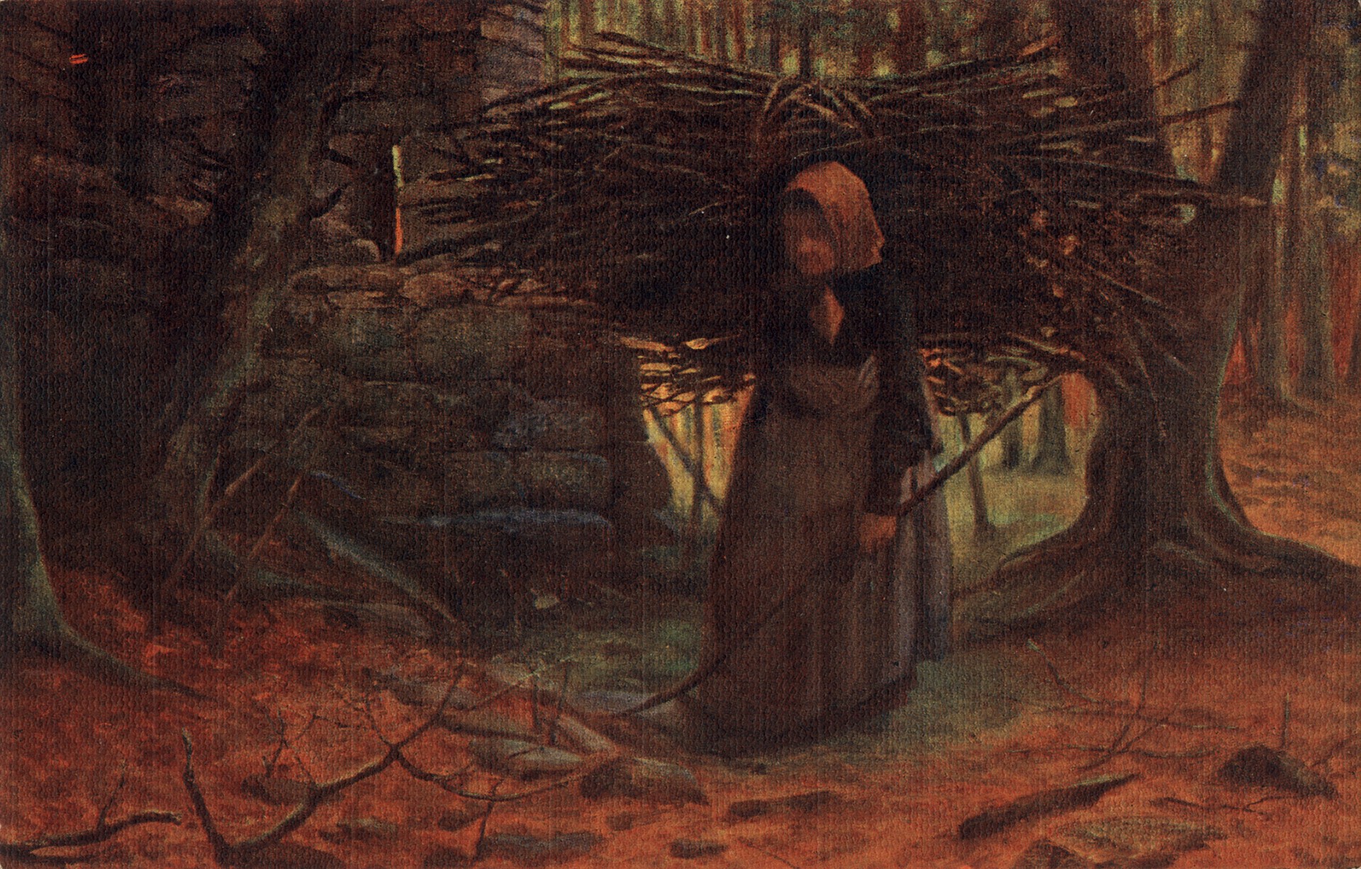 Женщина с хворостом