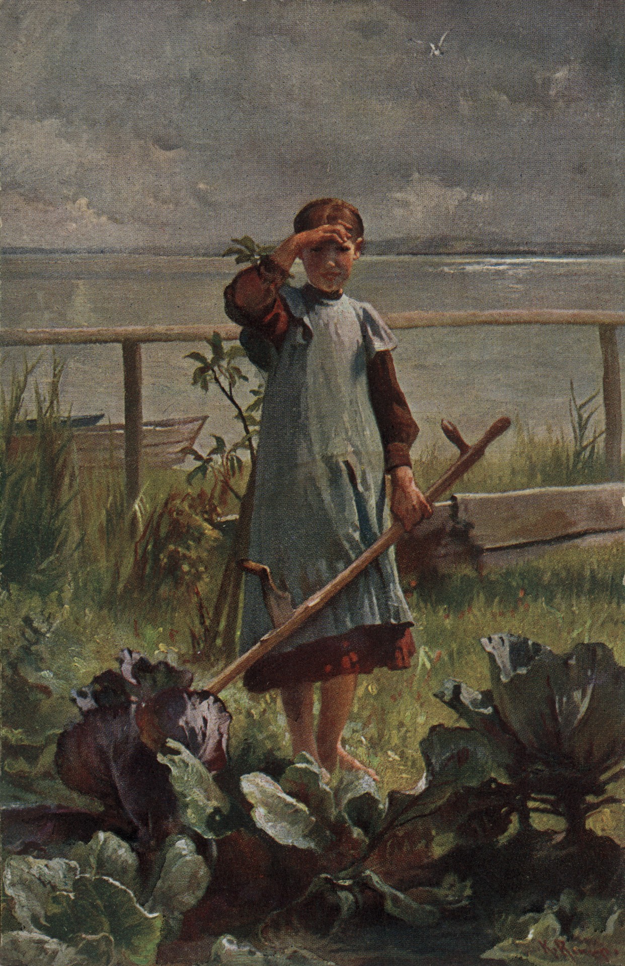 Девушка у моря