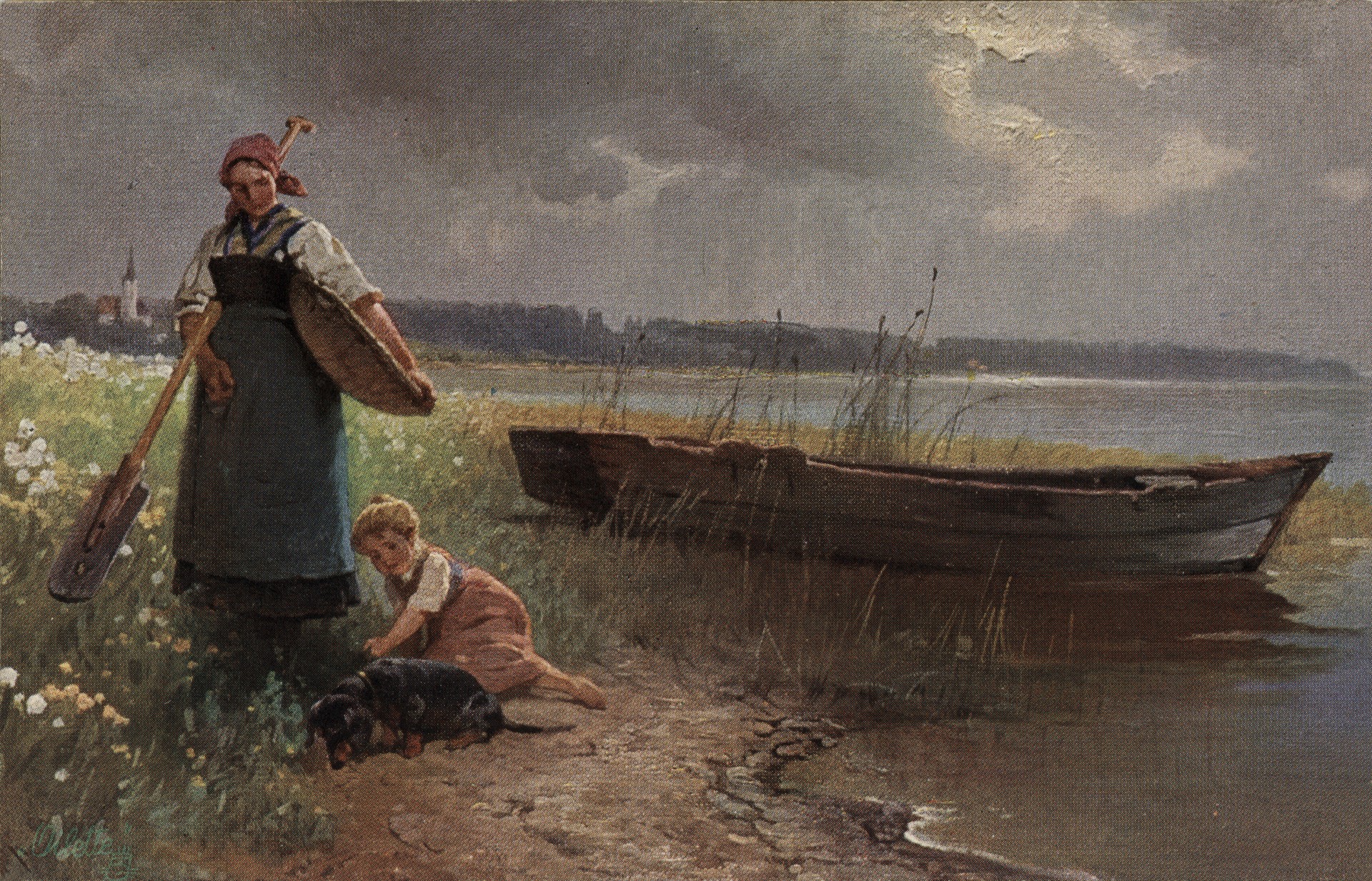 На берегу озера