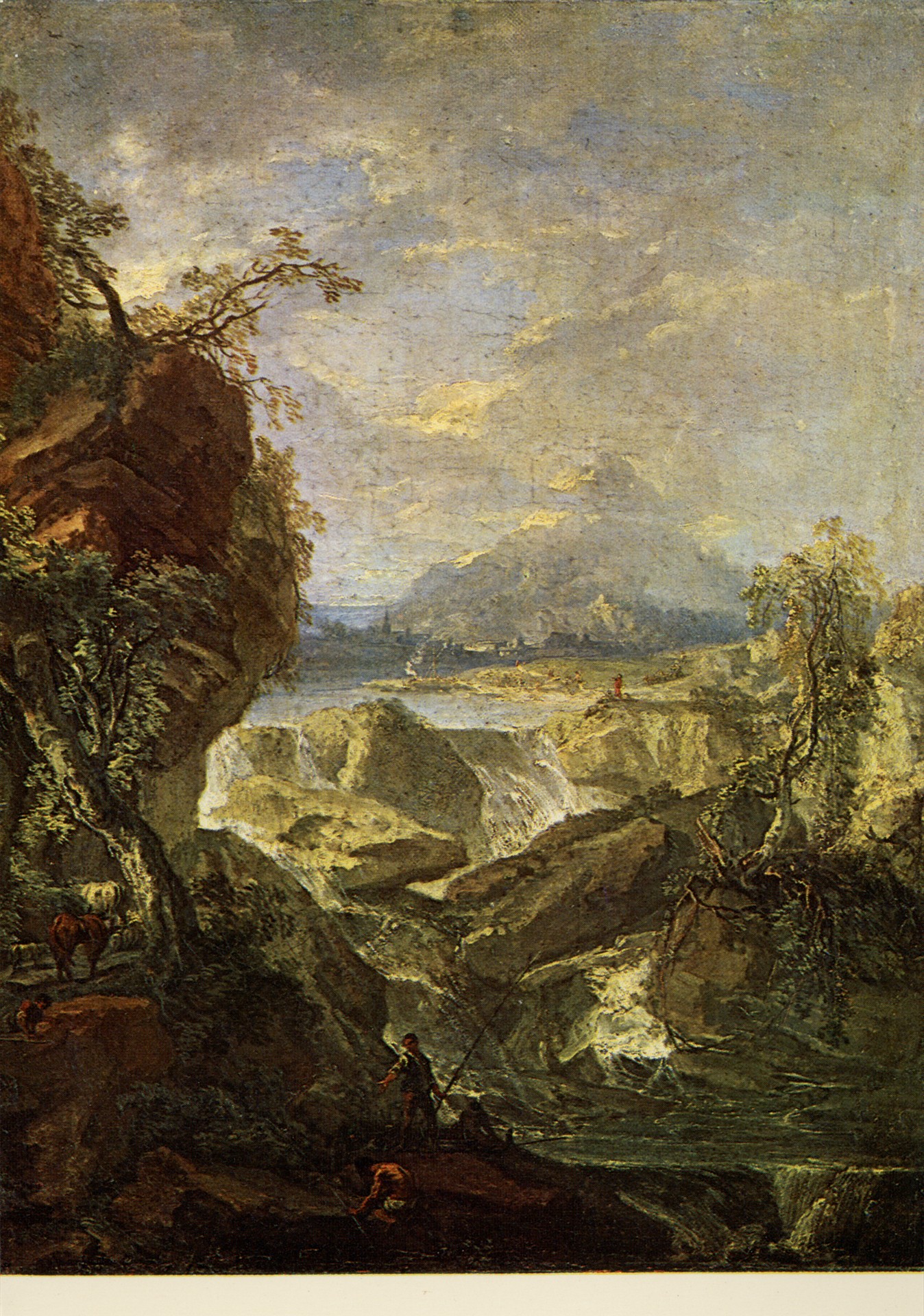 Пейзаж с водопадом (до 1740 г.)