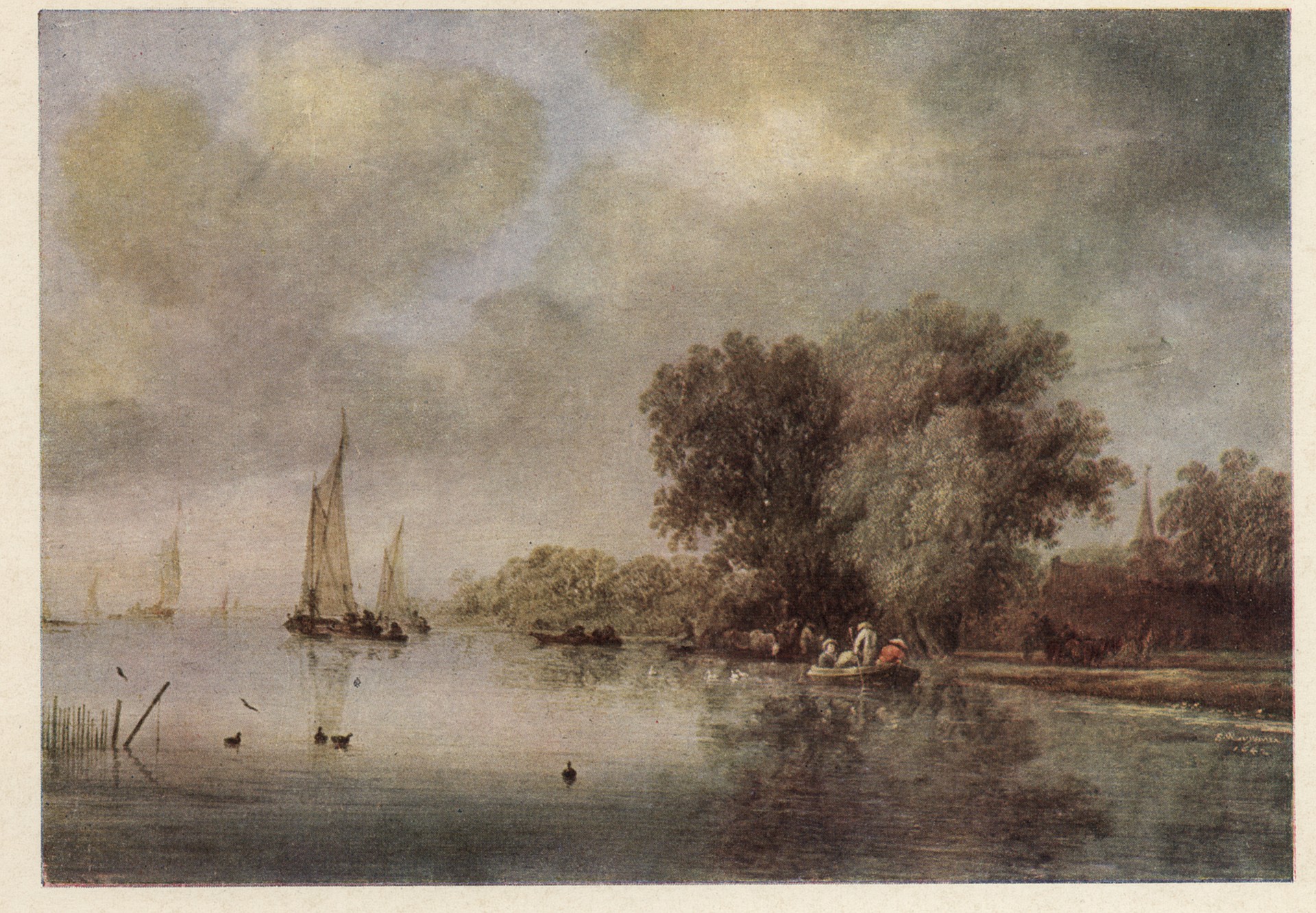 Речной пейзаж 1