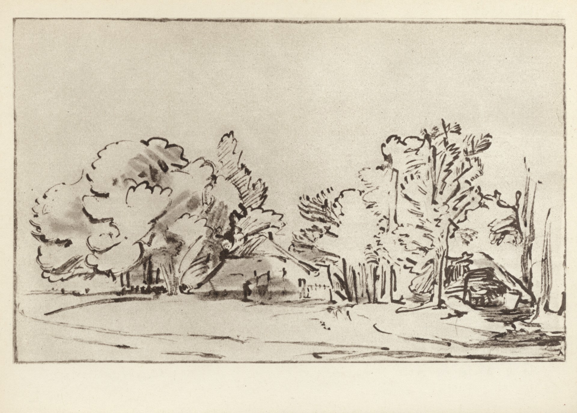 Хижина среди деревьев