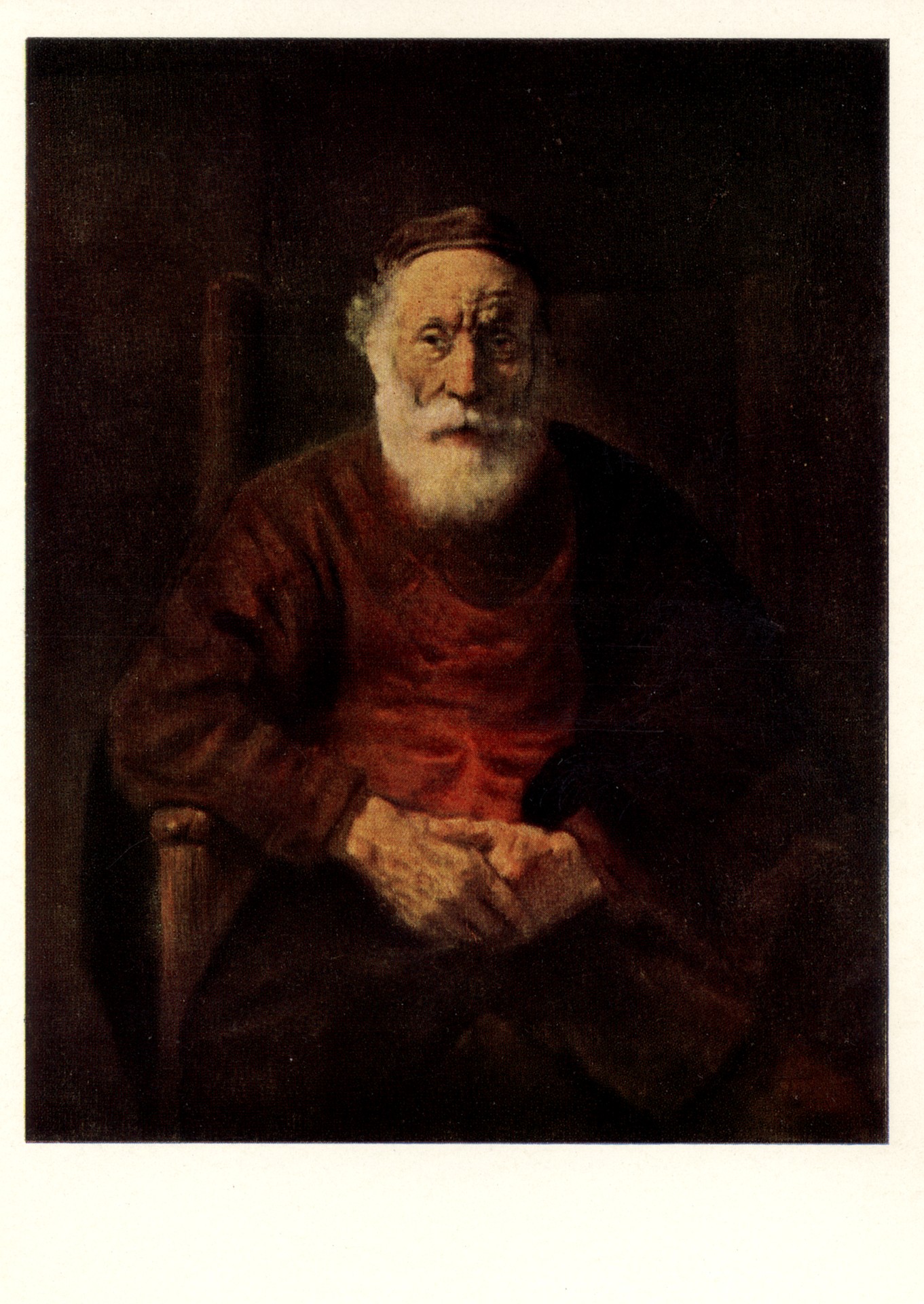 Портрет старика в красном