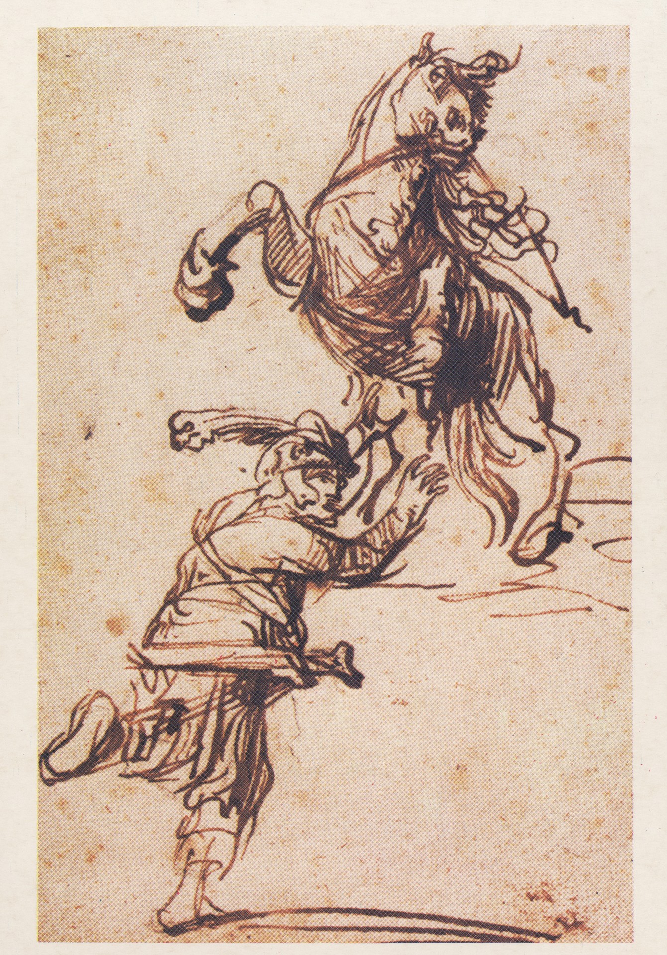 Воин с конём