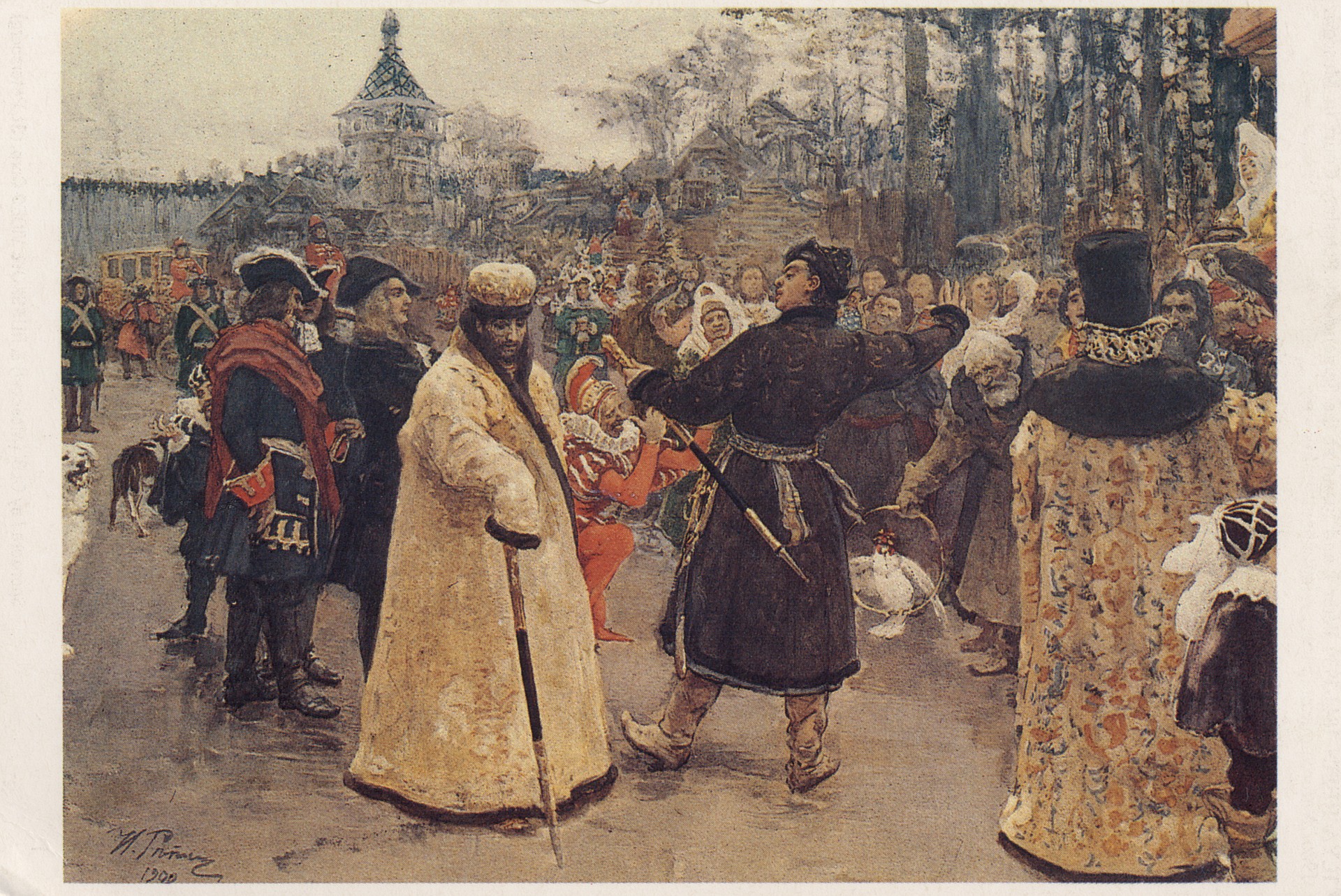 Пётр I и Иоанн на Семёновском потешном дворе в Москве