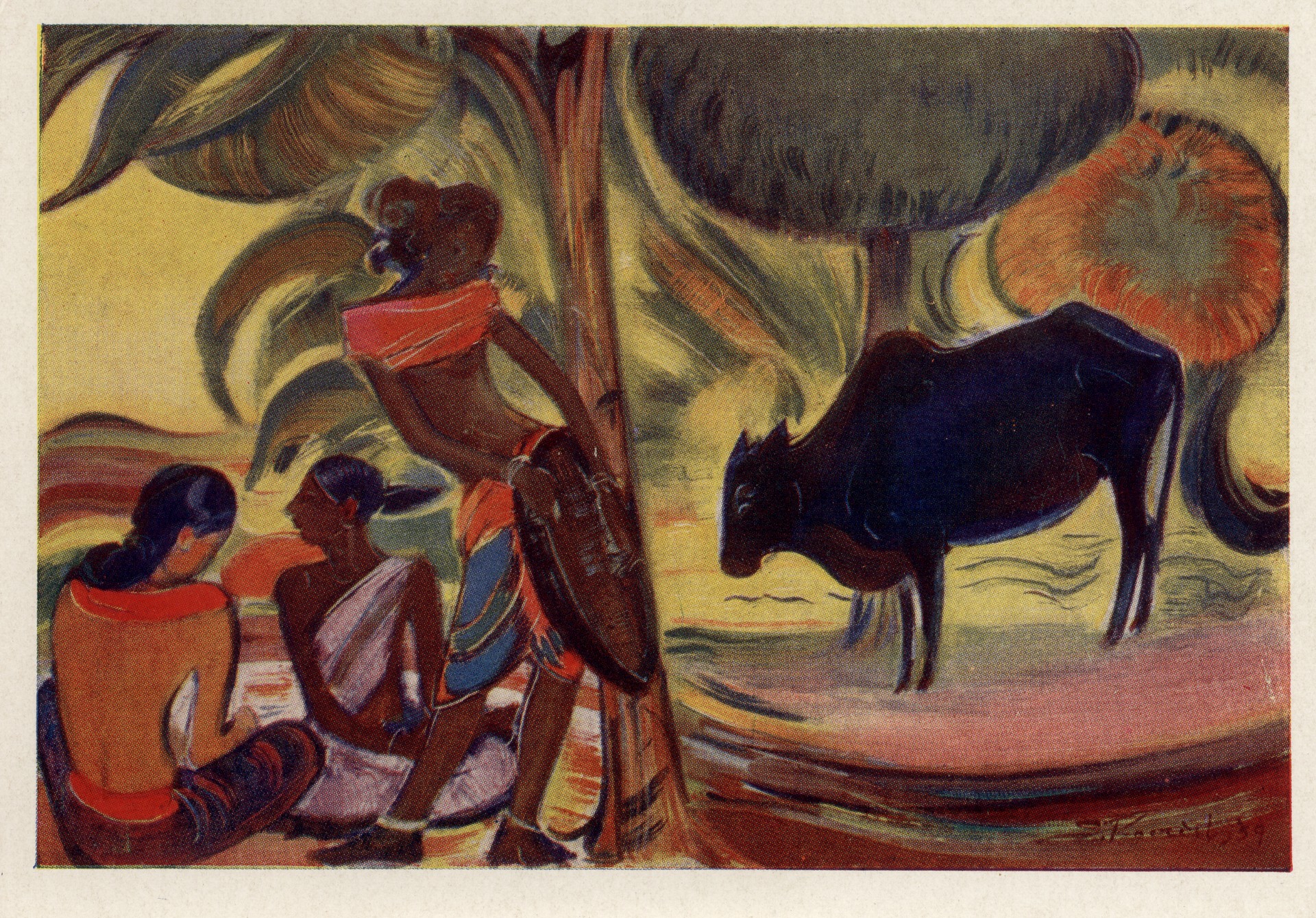 Деревенская сцена