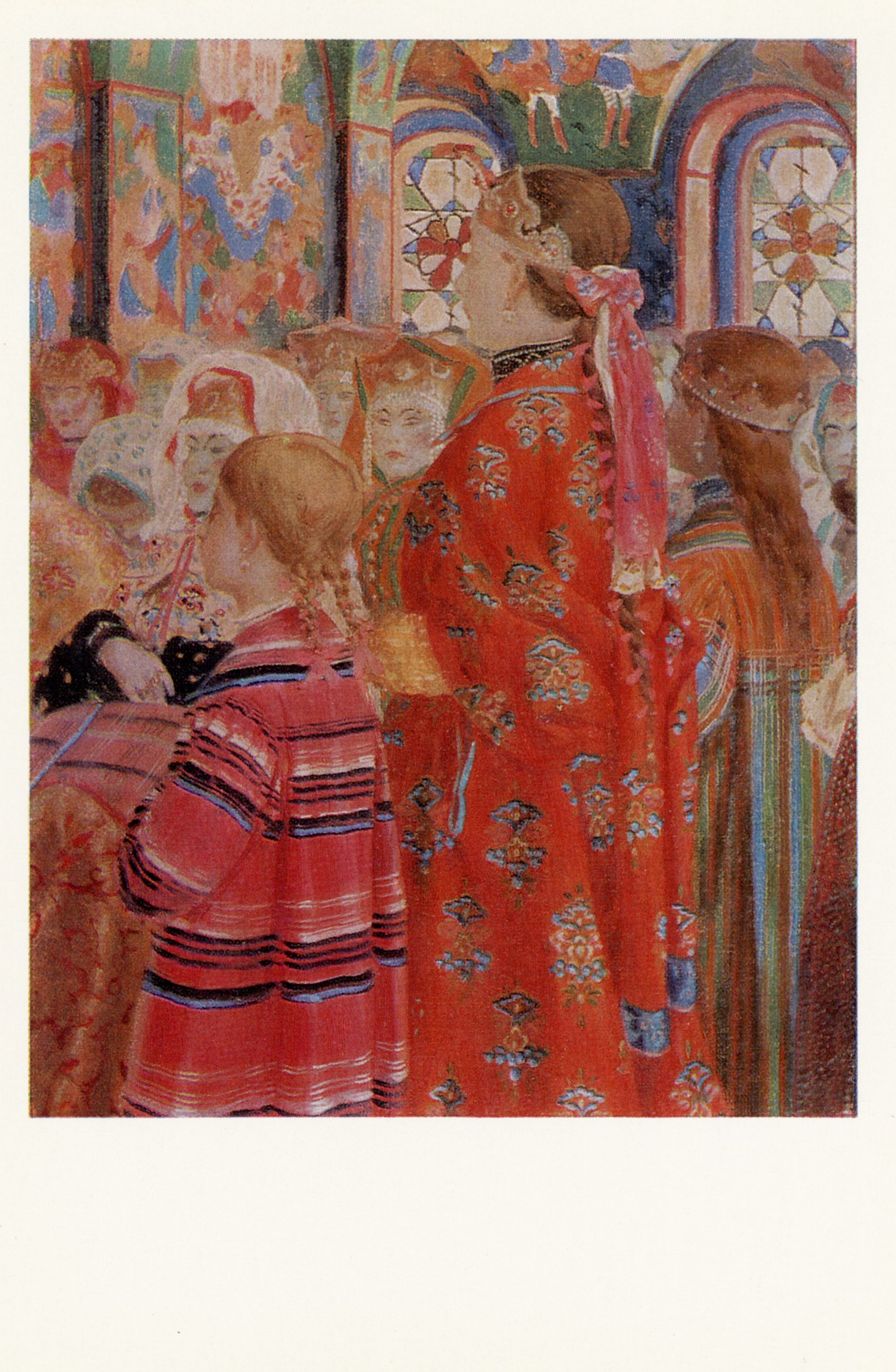Русские женщины XVII столетия в церкви