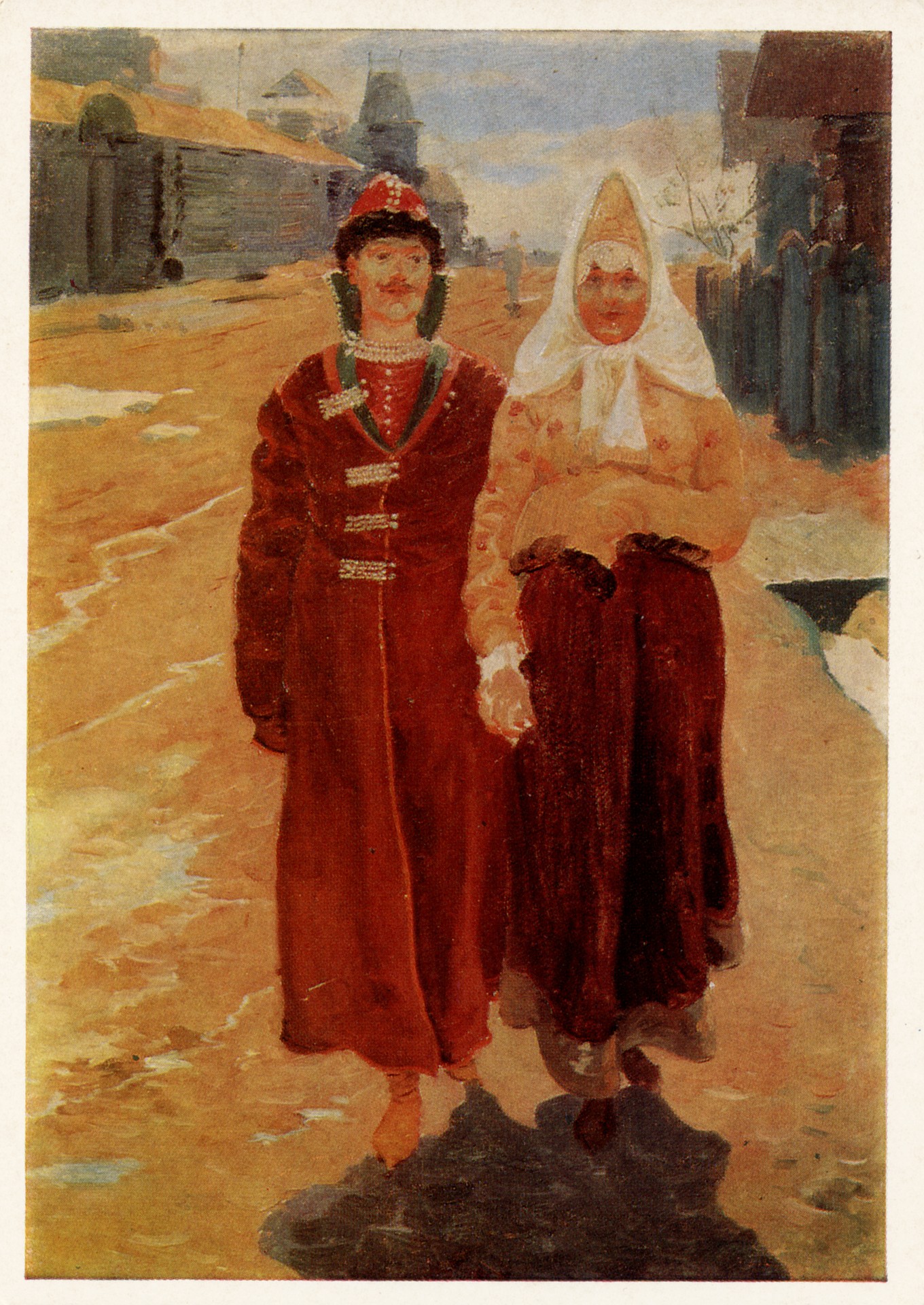 В гости. Молодые