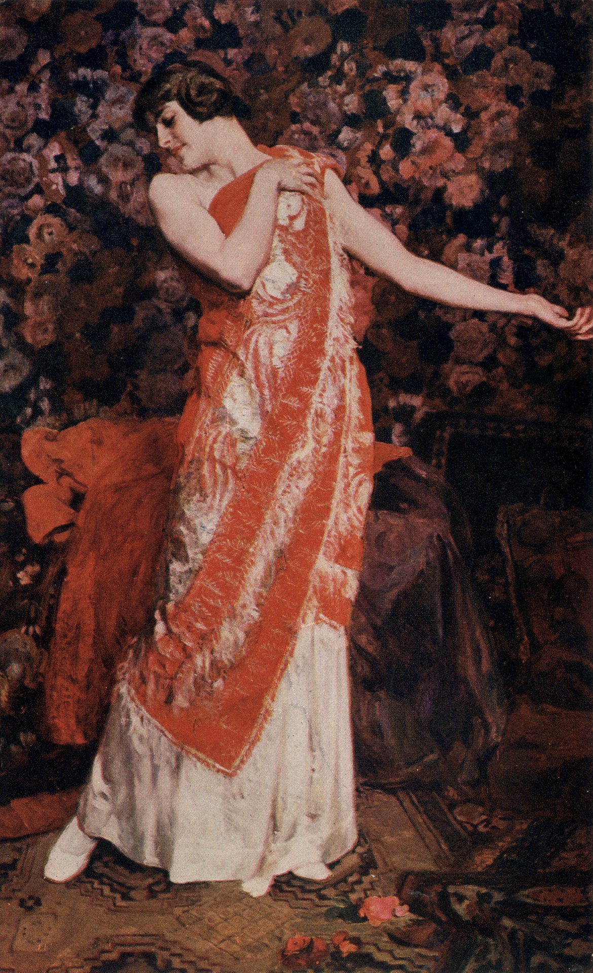 Красная шаль